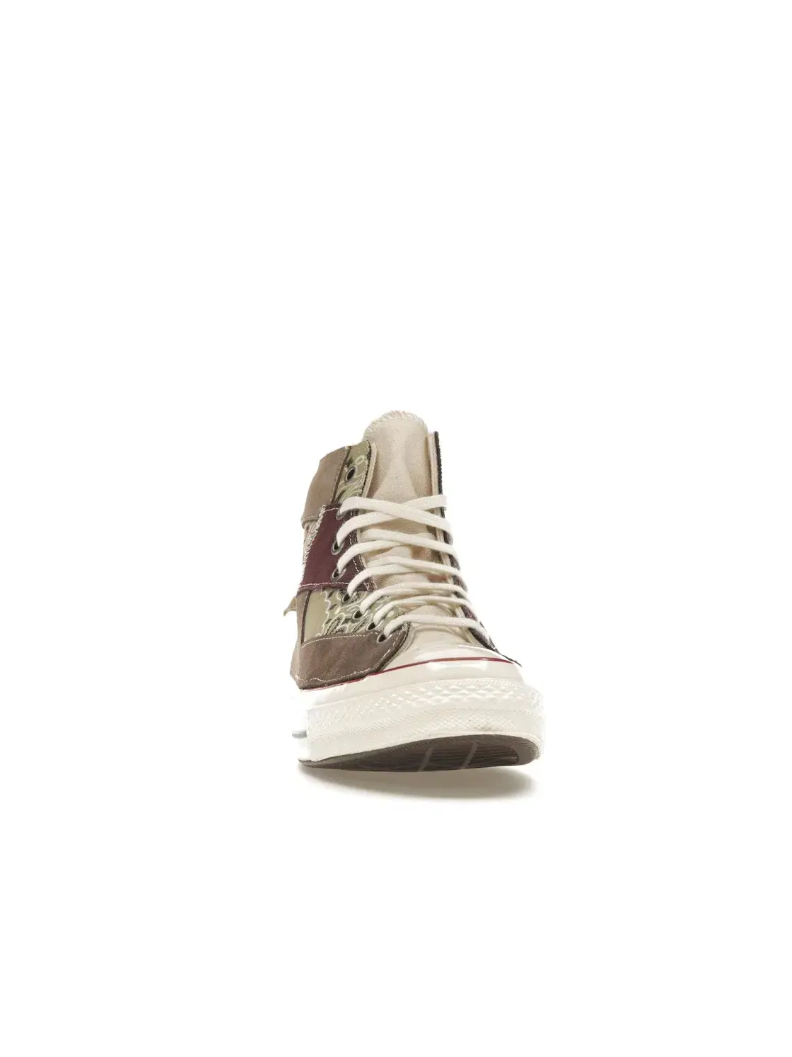 Кеды повседневные с принтом Converse Chuck Taylor All Star 70 Hi Converse, Maroon Paisley Patchwork/Egret