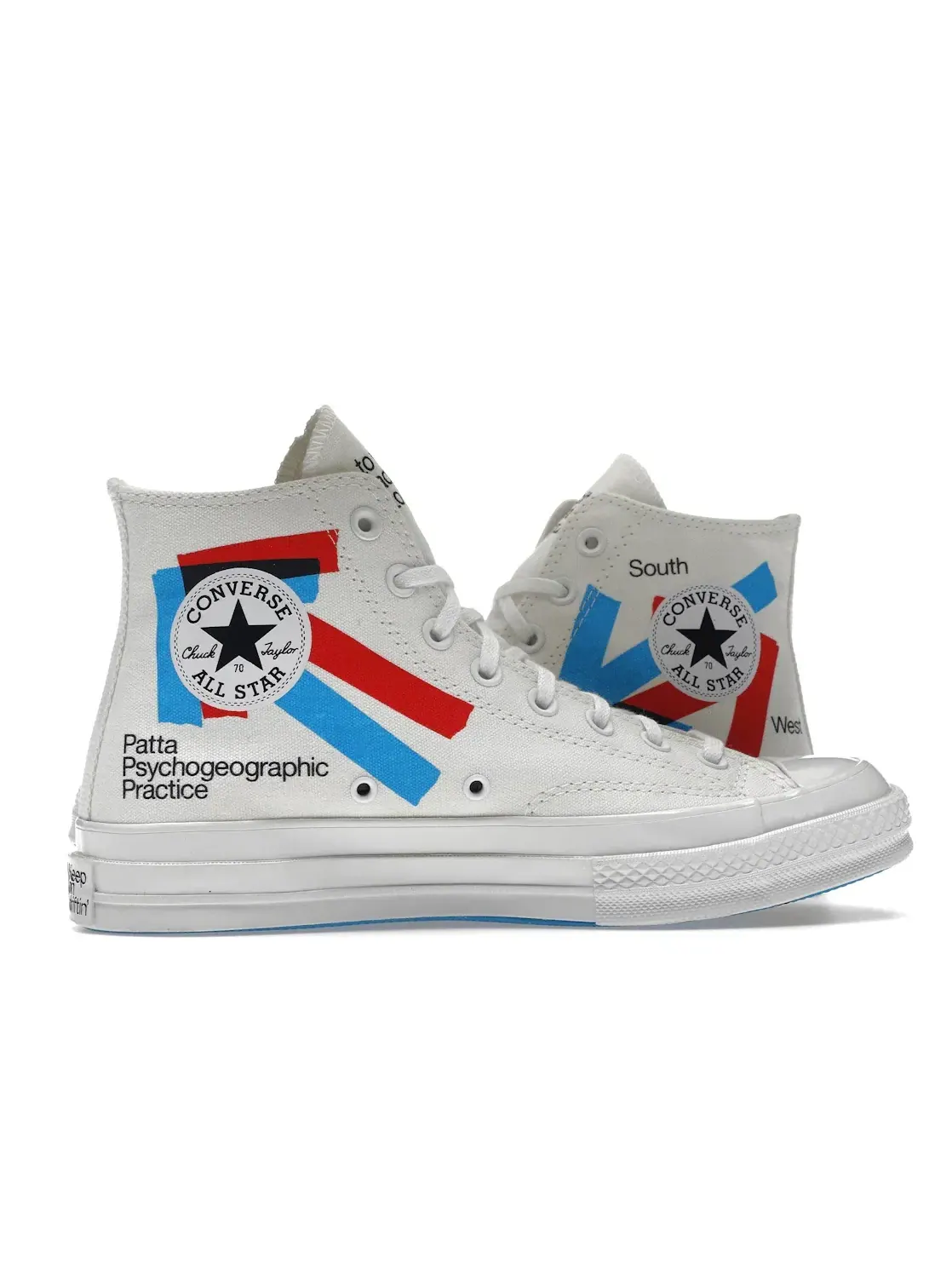 Унисекс кроссовки с принтом Converse Chuck Taylor All Star 70 Hi Patta Experimental Jetset — изображение 4 из 5