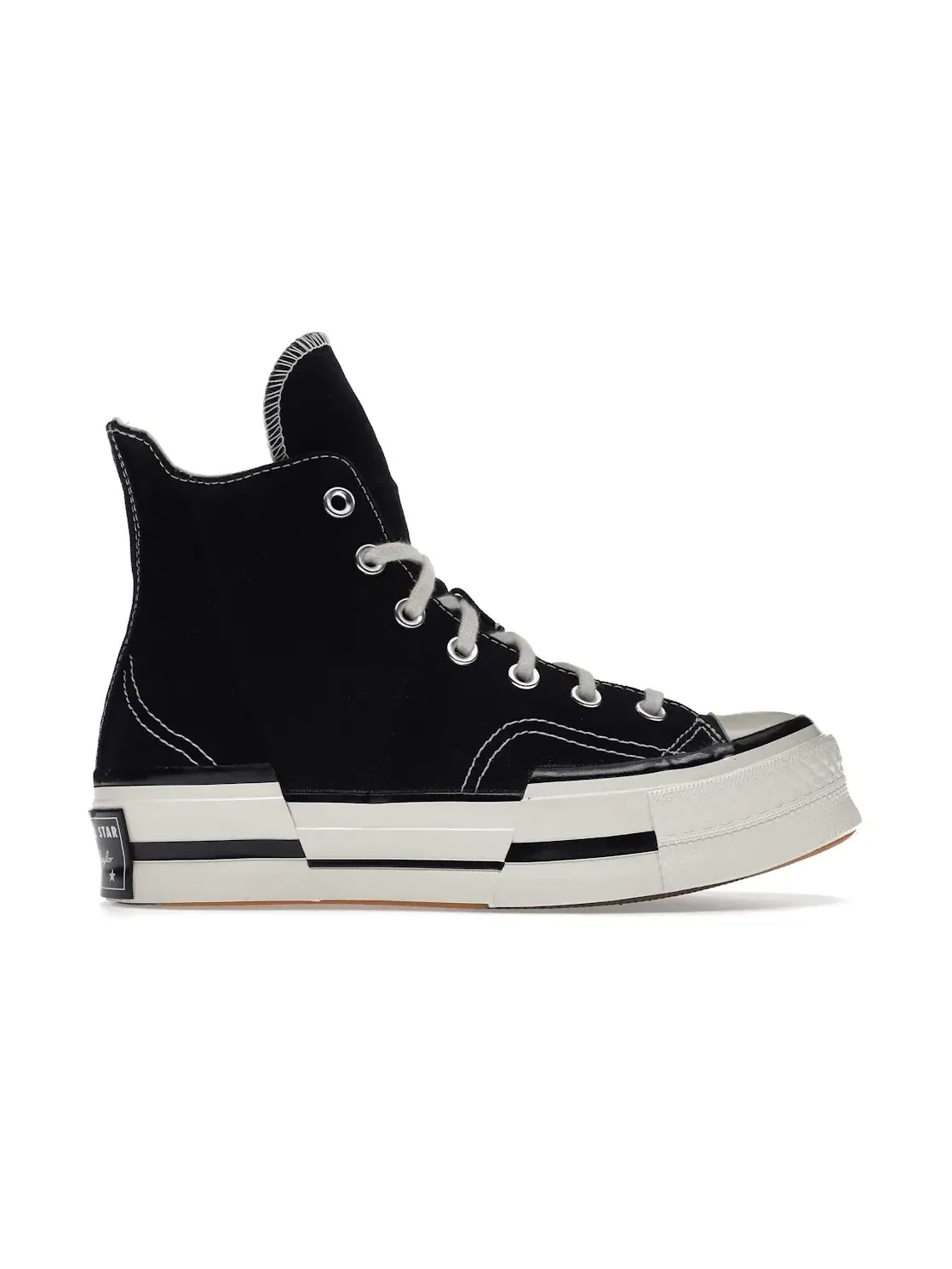 Унисекс кеды высокие с асимметричным дизайном Converse Chuck Taylor All Star 70 Hi Plus — изображение 1 из 5, черный//черный