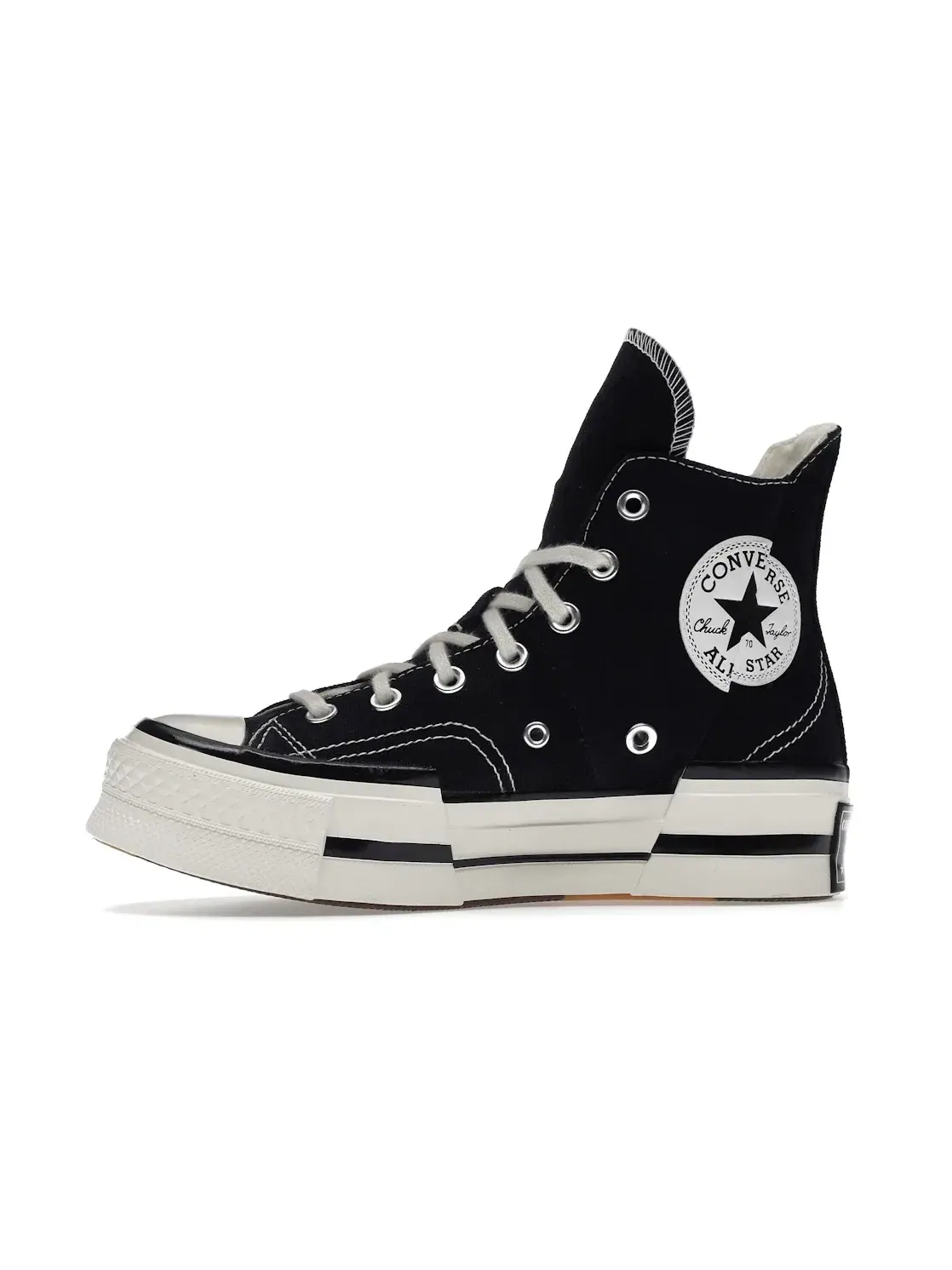 Унисекс кеды высокие с асимметричным дизайном Converse Chuck Taylor All Star 70 Hi Plus — изображение 4 из 5, черный//черный