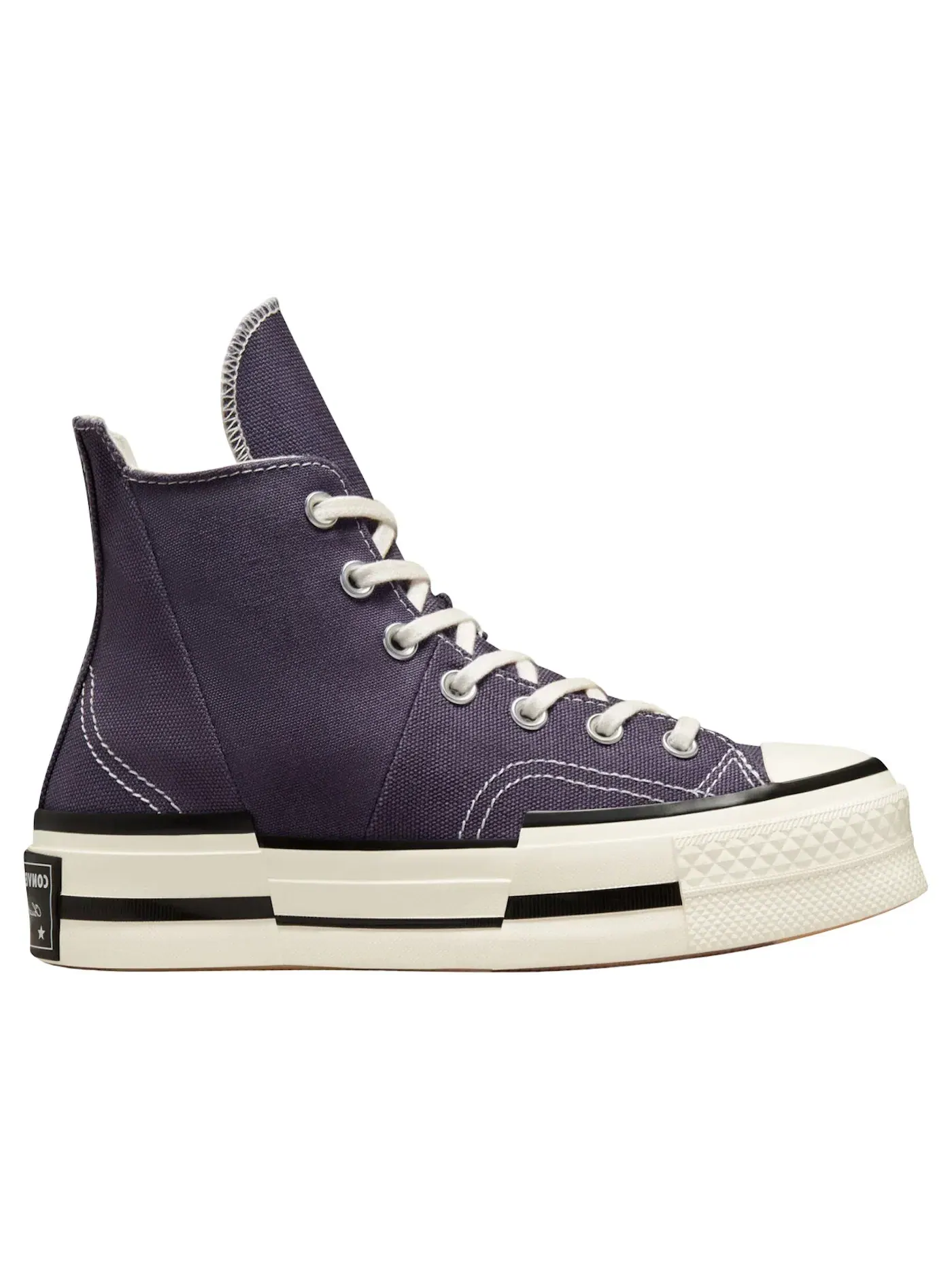Унисекс кроссовки на высокой подошве Converse Chuck Taylor All Star 70 Hi Plus — изображение 1 из 2, темный//черный