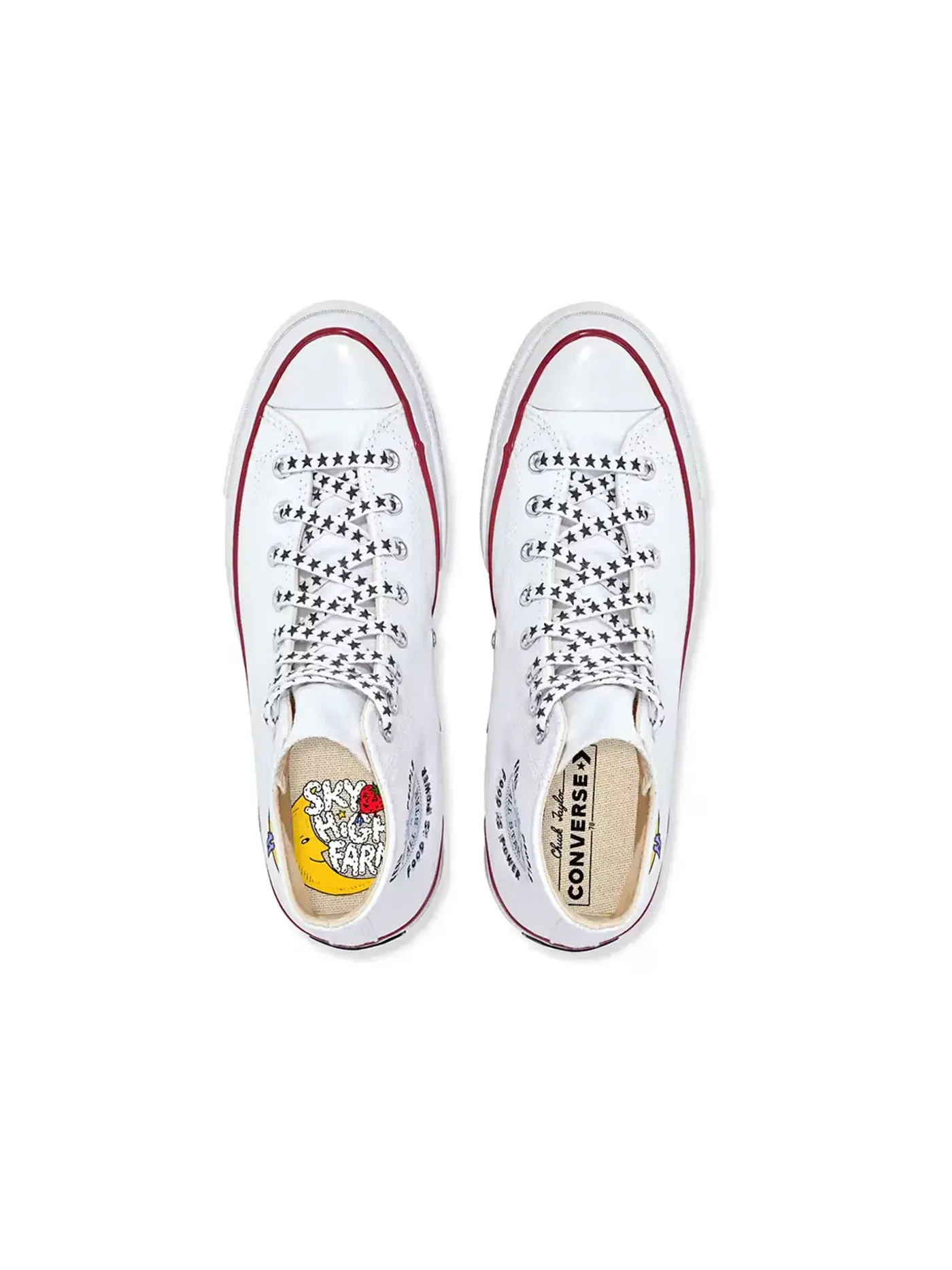 Мужские кроссовки с принтом Converse Chuck Taylor All Star 70 Hi — изображение 4 из 5, белый/мульти/белый
