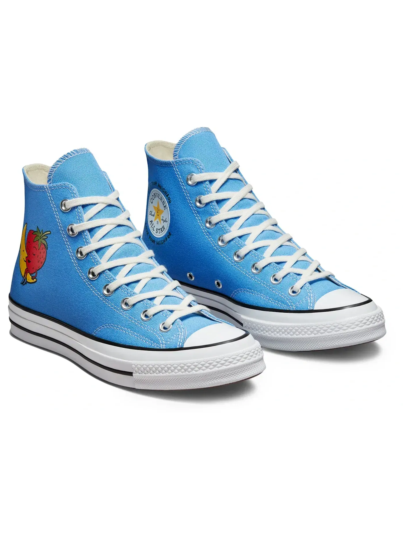 Мужские кроссовки с принтом Converse Chuck Taylor All Star 70 Hi Converse — изображение 3 из 5, синий/мульти/белый