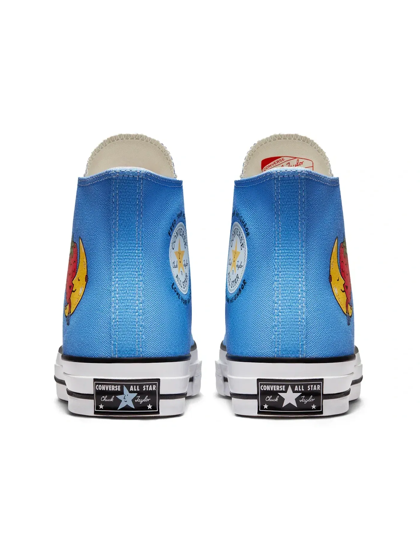 Мужские кроссовки с принтом Converse Chuck Taylor All Star 70 Hi Converse — изображение 4 из 5, синий/мульти/белый