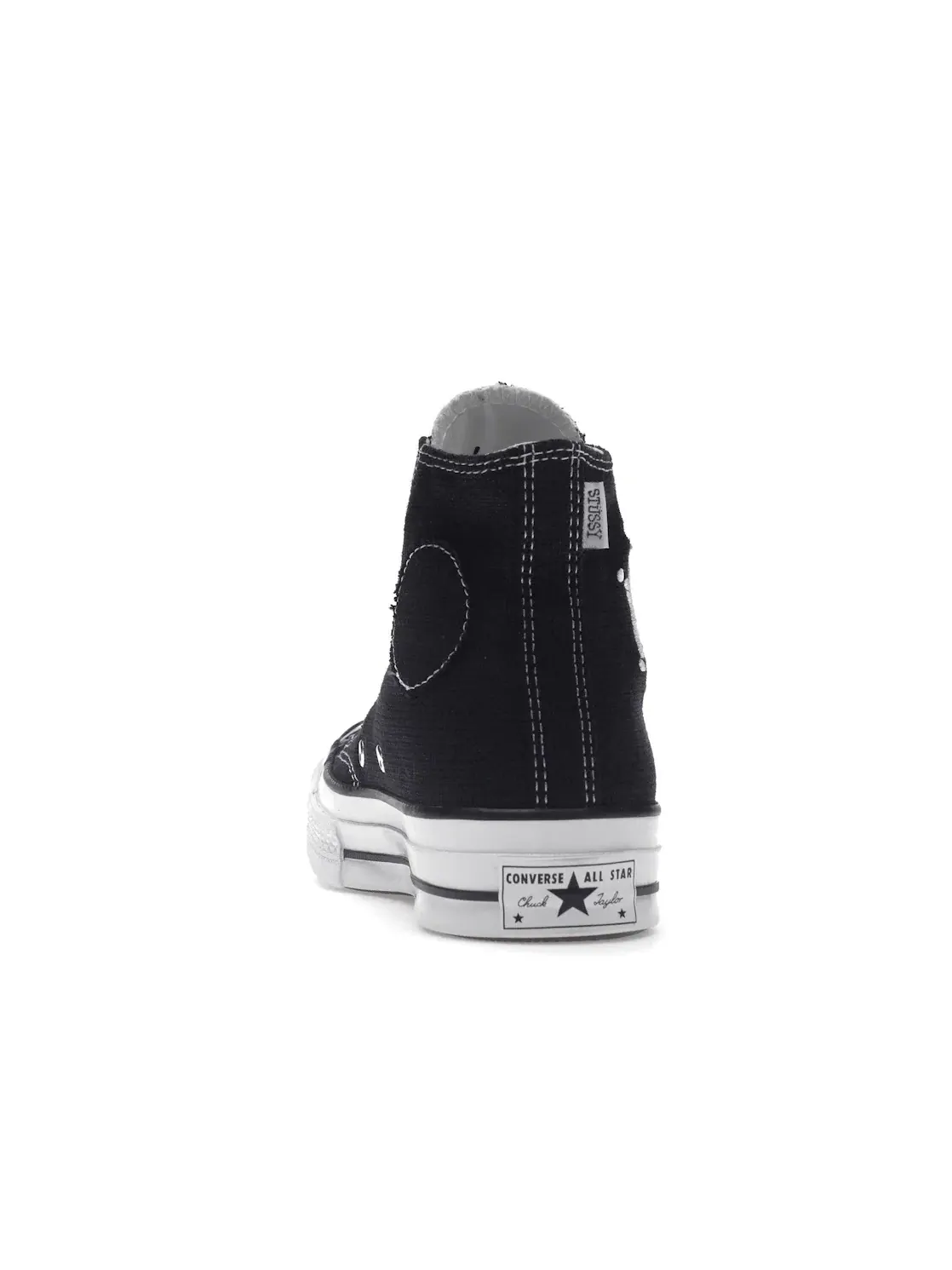 Мужские кроссовки с удлиненной вышивкой Converse Chuck Taylor All Star 70 Hi Stüssy — изображение 5 из 5, черный/белый/черный