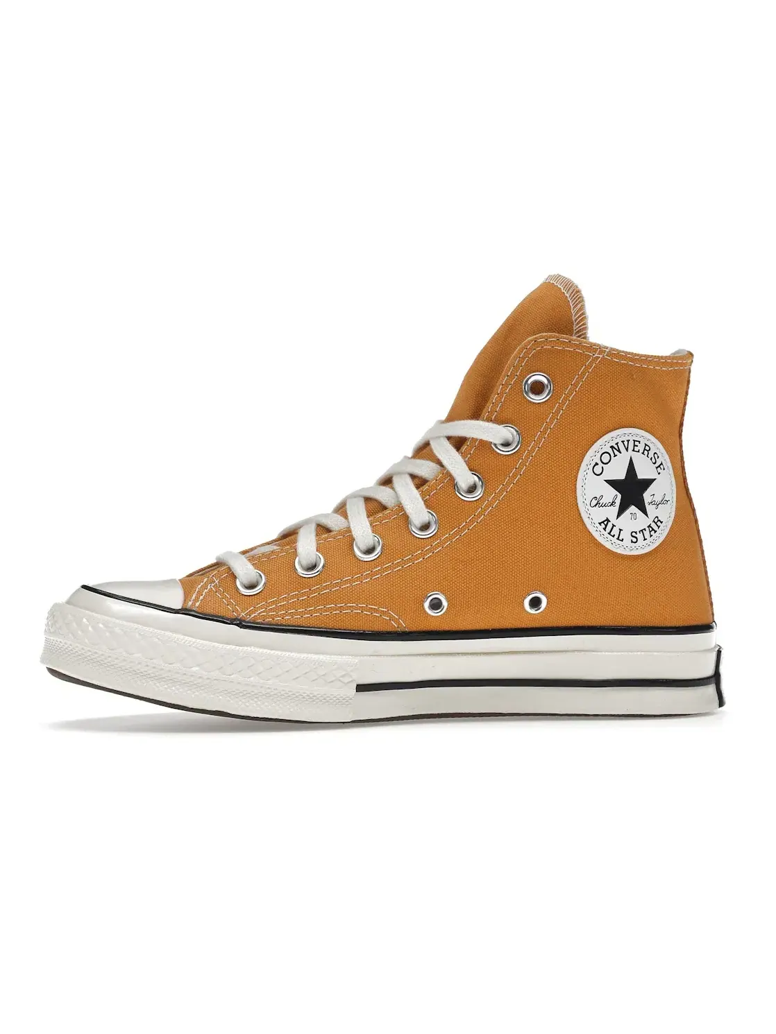 Мужские кеды с желтым верхом Converse Chuck Taylor All Star 70 Hi — изображение 4 из 5, черный