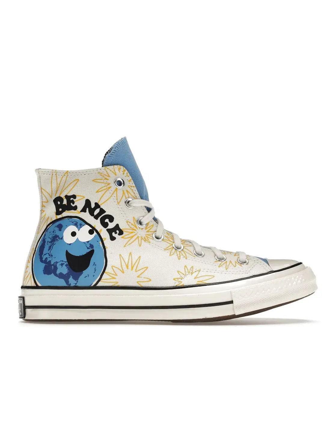 Кеды Lifestyle Converse Chuck Taylor All Star 70 Hi Sunny Floral Be Nice — изображение 1 из 5, синий