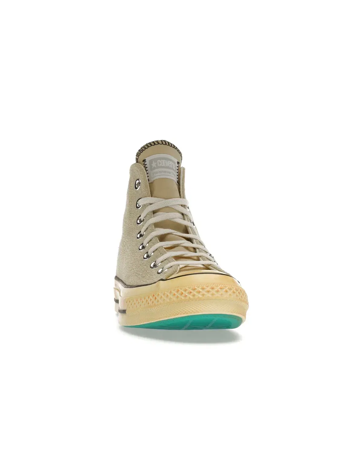 Унисекс кроссовки из замши с принтом Converse Chuck Taylor All Star 70 Hi — изображение 3 из 5, желтый