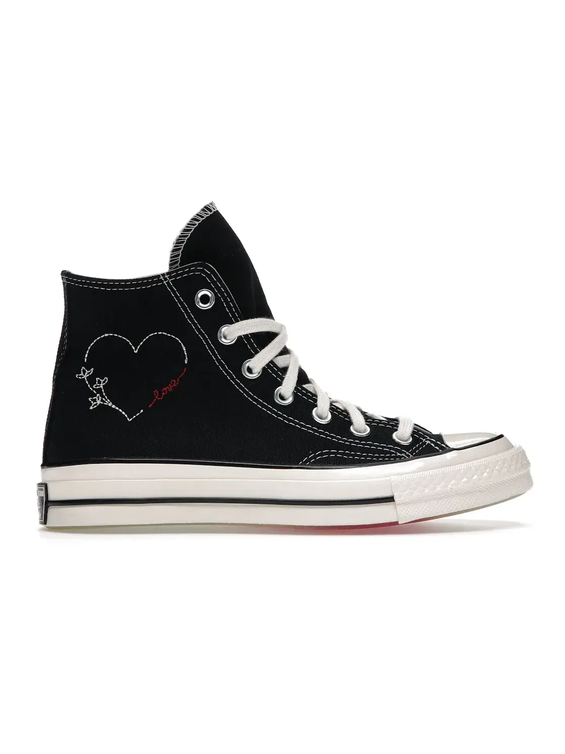 Мужские кроссовки с принтом Converse Chuck Taylor All Star 70 Hi — изображение 1 из 5, черный/белый/красный