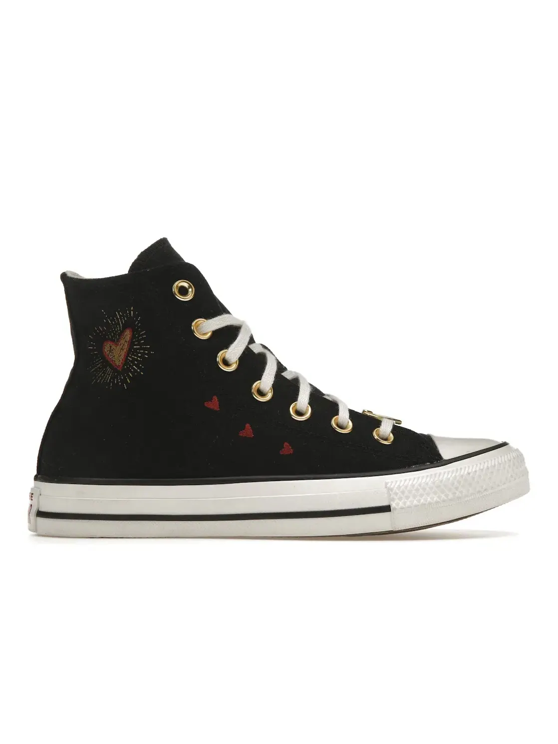 Женские кроссовки Converse Chuck Taylor All Star 70 Hi Valentine's Day 2023 — изображение 1 из 5, черный/белый