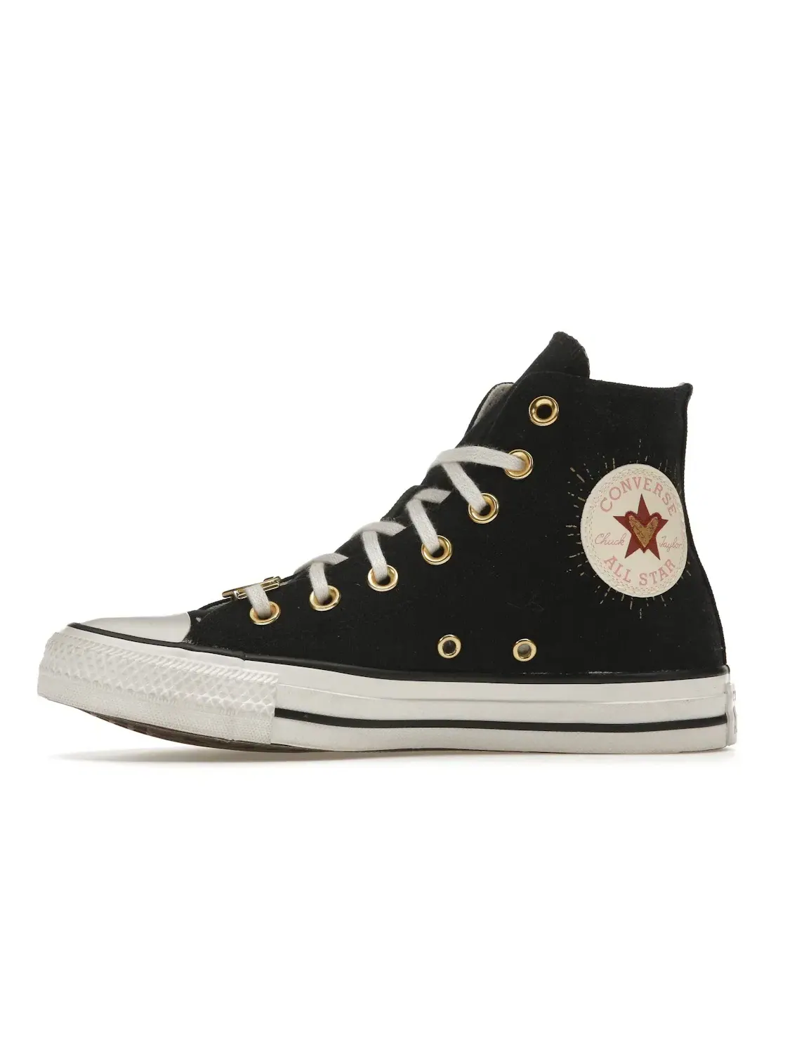 Женские кроссовки Converse Chuck Taylor All Star 70 Hi Valentine's Day 2023 — изображение 4 из 5, черный/белый