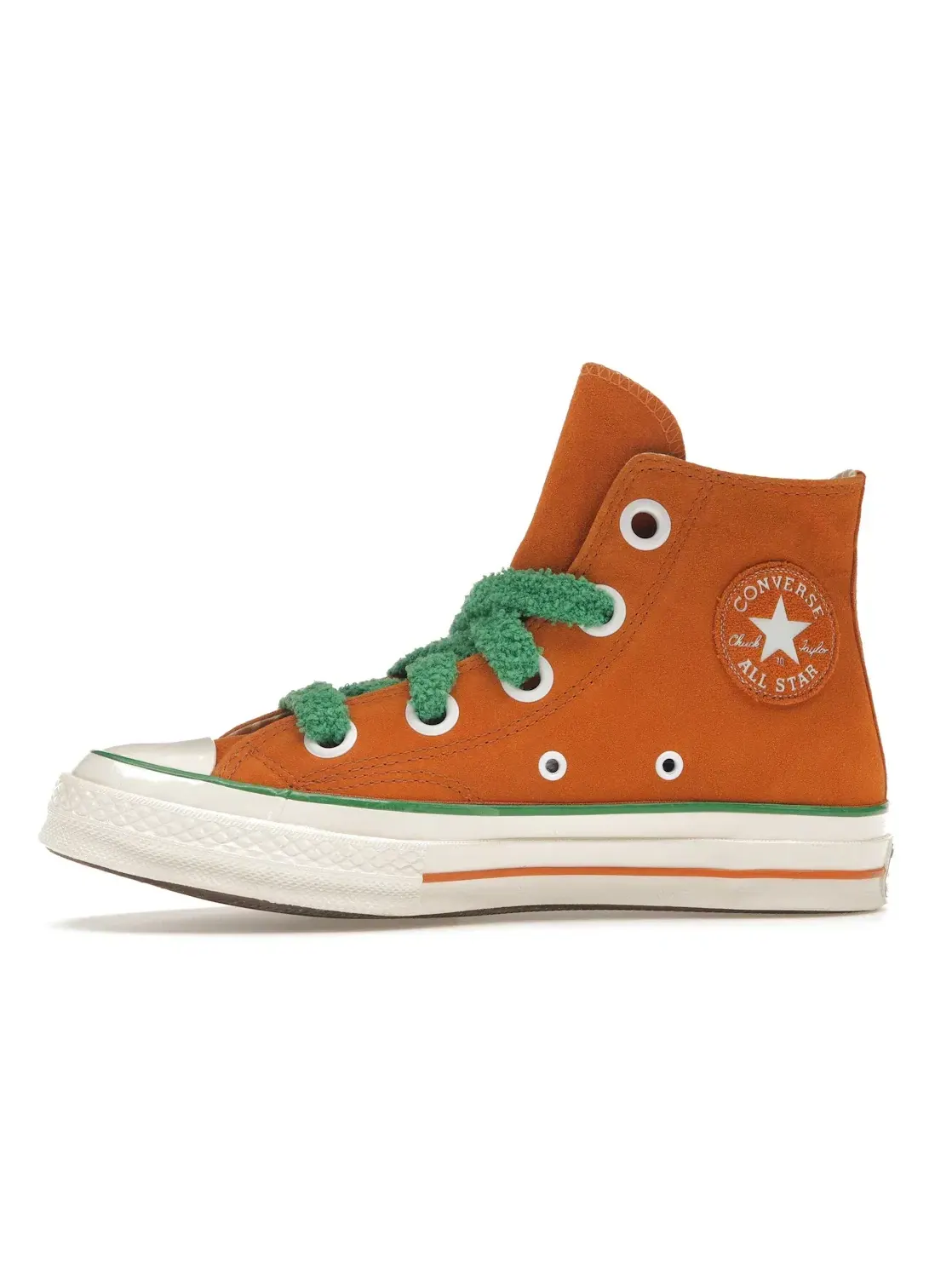 Мужские кеды Converse Chuck Taylor All Star 70 Hi — изображение 4 из 5, оранжевый/зеленый