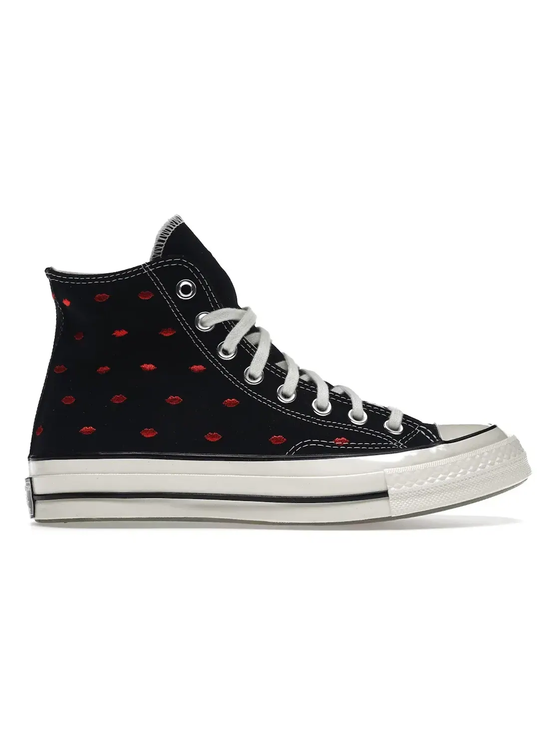 Кроссовки повседневные с вышивкой Converse Chuck Taylor All Star 70 Hi — изображение 1 из 5, черный/красный