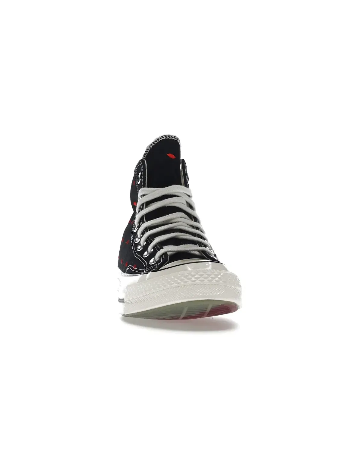 Кроссовки повседневные с вышивкой Converse Chuck Taylor All Star 70 Hi — изображение 3 из 5, черный/красный