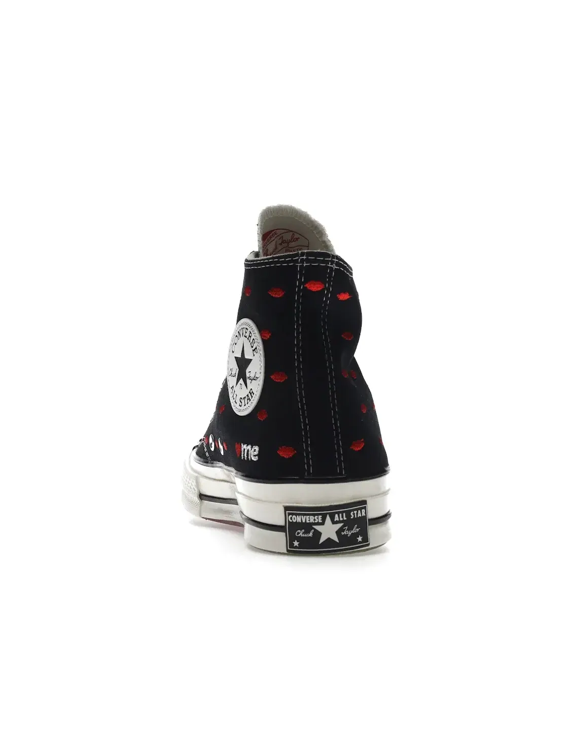Кроссовки повседневные с вышивкой Converse Chuck Taylor All Star 70 Hi — изображение 5 из 5, черный/красный