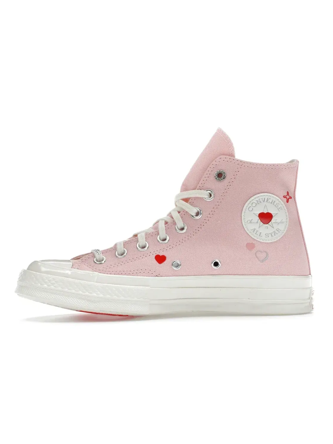 Женские кроссовки высокие Converse Chuck Taylor All Star 70 Hi Y2K Heart, Donut Glaze/Egret — изображение 4 из 5