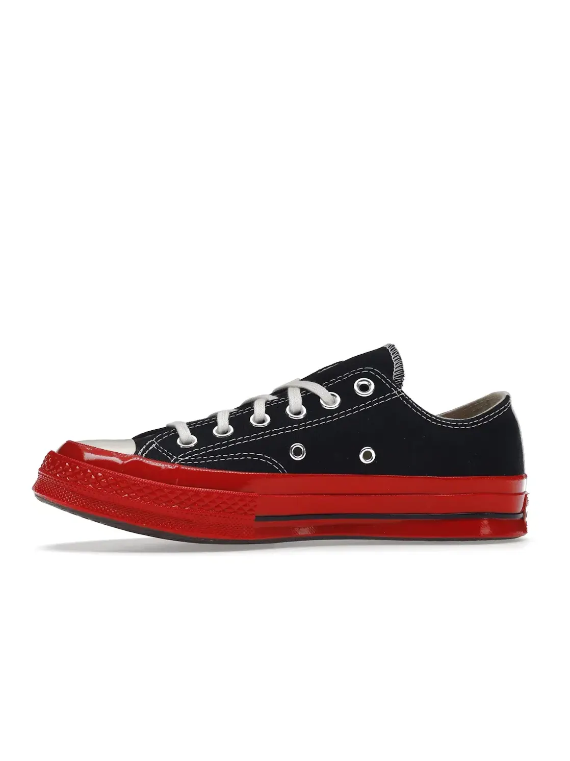 Унисекс-кроссовки с принтом Comme des Garcons PLAY Converse Chuck Taylor All Star 70 Ox — изображение 4 из 5, черный/красный