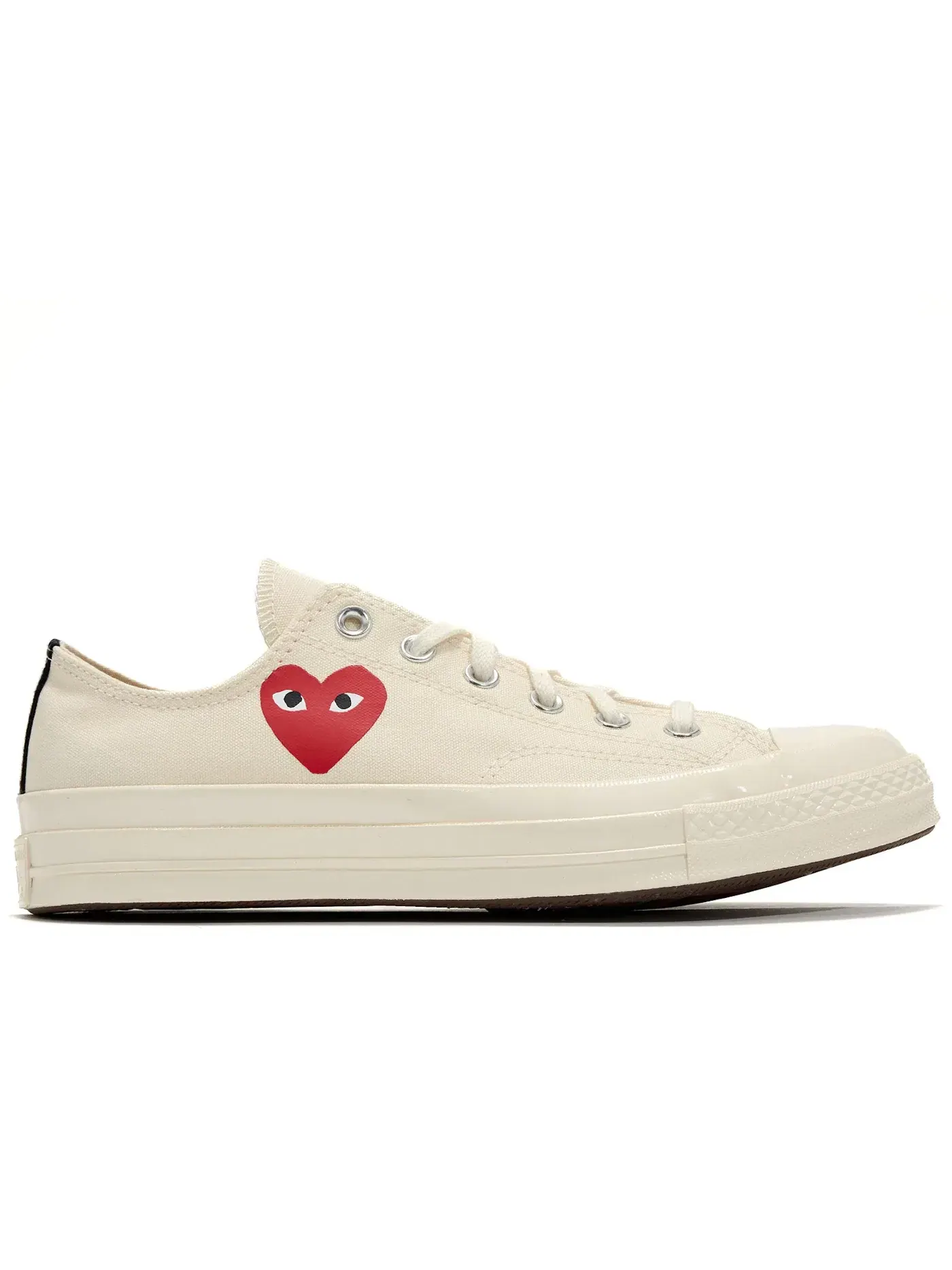 Мужские кеды с принтом Converse Chuck Taylor All Star 70 Ox Comme des Garcons PLAY Single Heart Milk — изображение 1 из 2