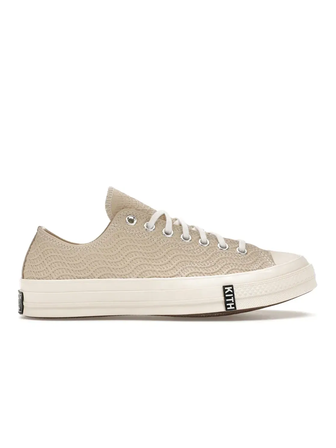 Мужские кеды Lifestyle Converse Chuck Taylor All Star 70 Ox Kith Monogram Beige — изображение 1 из 5, белый/черный