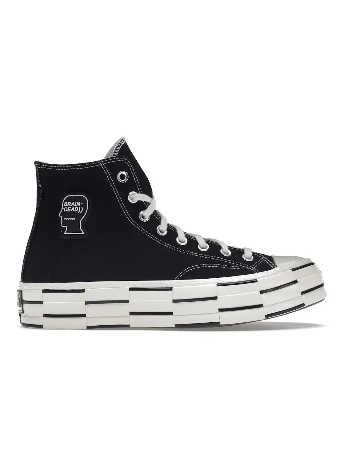 Мужские кеды высокие с принтом Converse Chuck Taylor All Star 70 Hi Brain Dead — изображение 1 из 5, черный/-черный