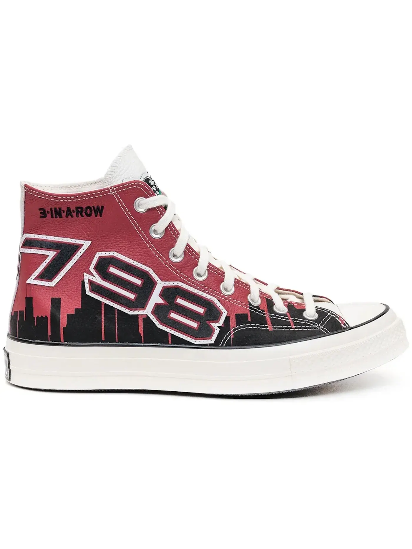 Мужские кроссовки высокие с принтом Converse Chuck Taylor All Star 70 Hi Chinatown Market NBA Chicago Bulls, красный/черный