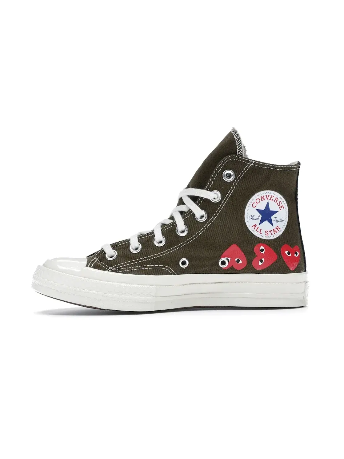 Мужские кроссовки с принтом Converse Chuck Taylor All Star 70 Hi Comme des Garcons Play Multi Heart — изображение 4 из 5