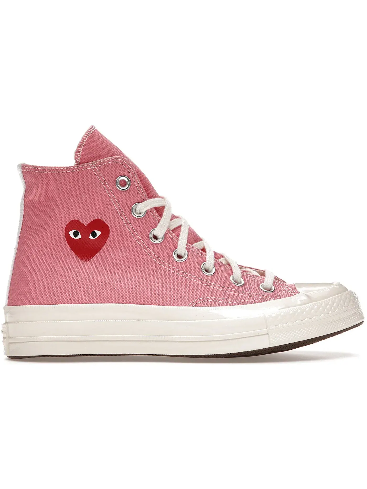 Мужские кеды с принтом Converse Chuck Taylor All Star 70 Hi Comme des Garcons Play — изображение 1 из 2, яркий розовый