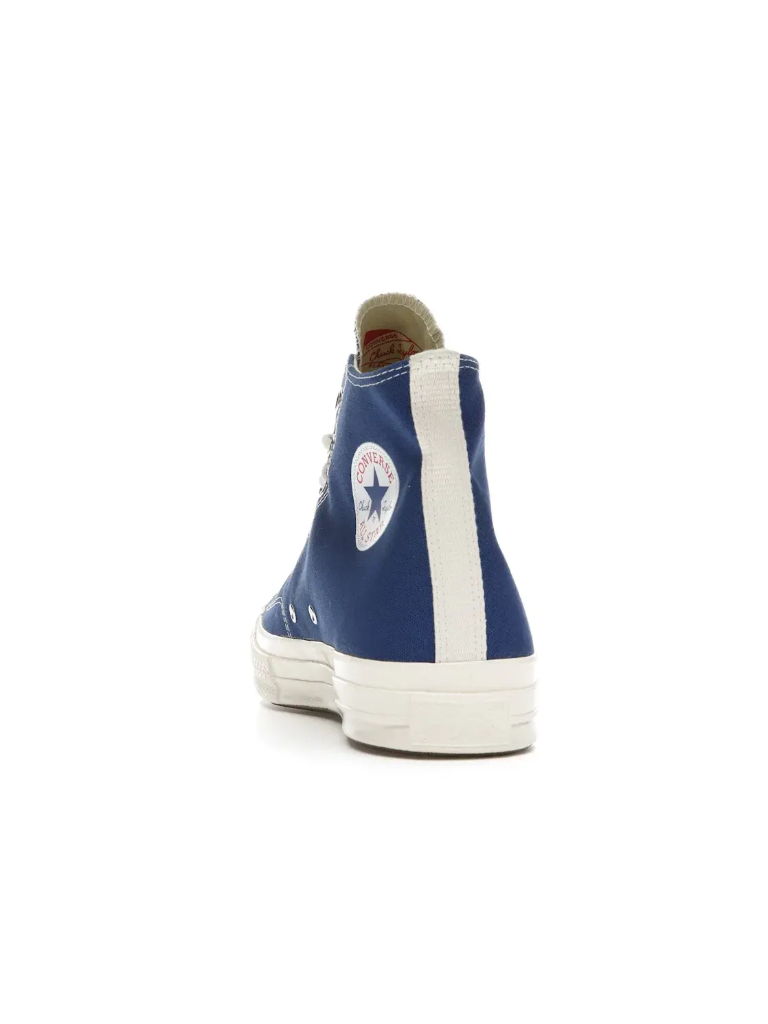 Мужские кроссовки высокие с принтом Comme Des Garcons PLAY Converse — изображение 4 из 4, синий//черный