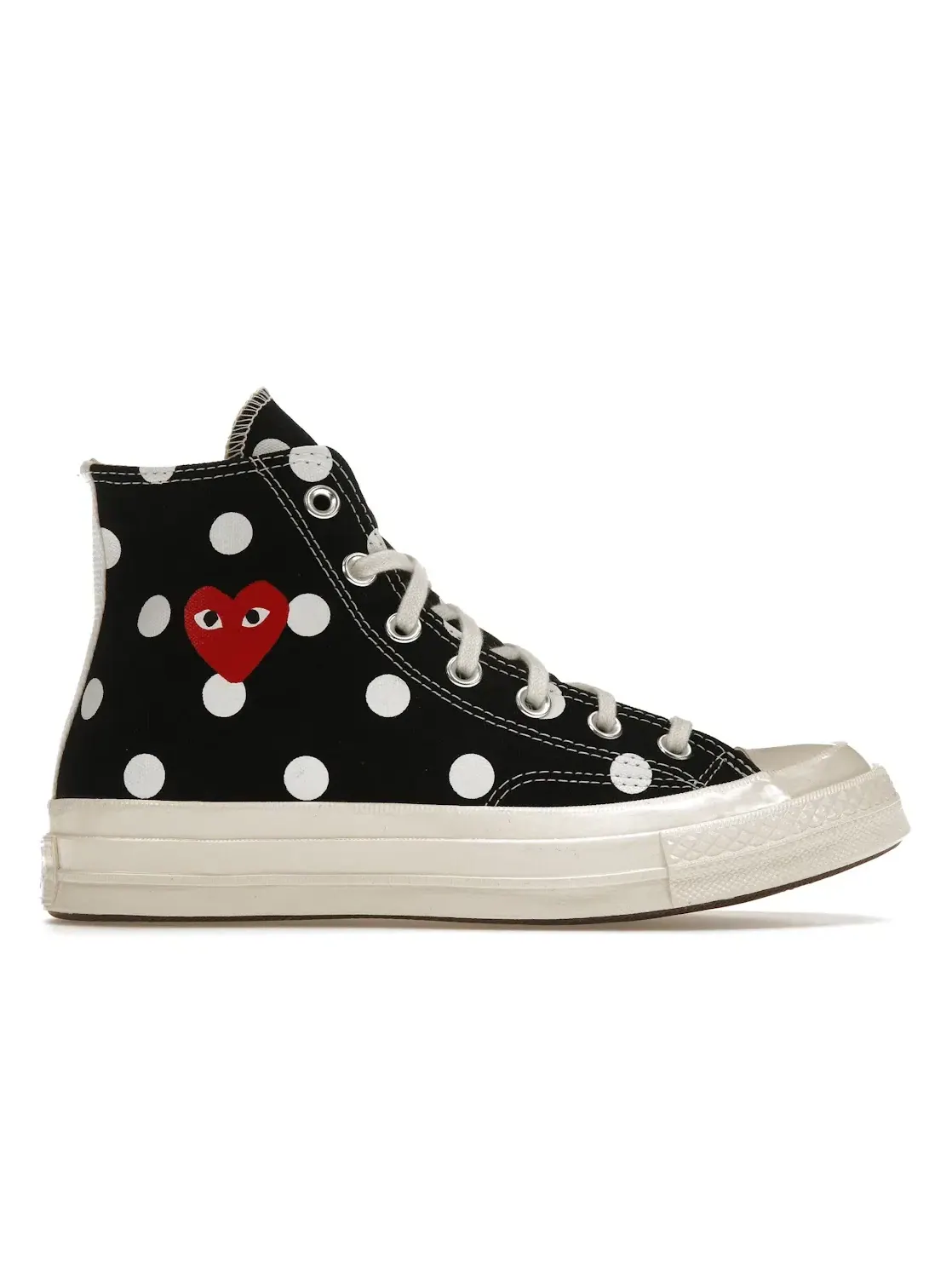 Мужские кроссовки с принтом в горошек Converse Chuck Taylor All Star 70 Hi Comme des Garcons PLAY — изображение 1 из 5