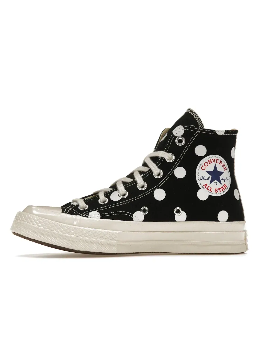 Мужские кроссовки с принтом в горошек Converse Chuck Taylor All Star 70 Hi Comme des Garcons PLAY — изображение 4 из 5