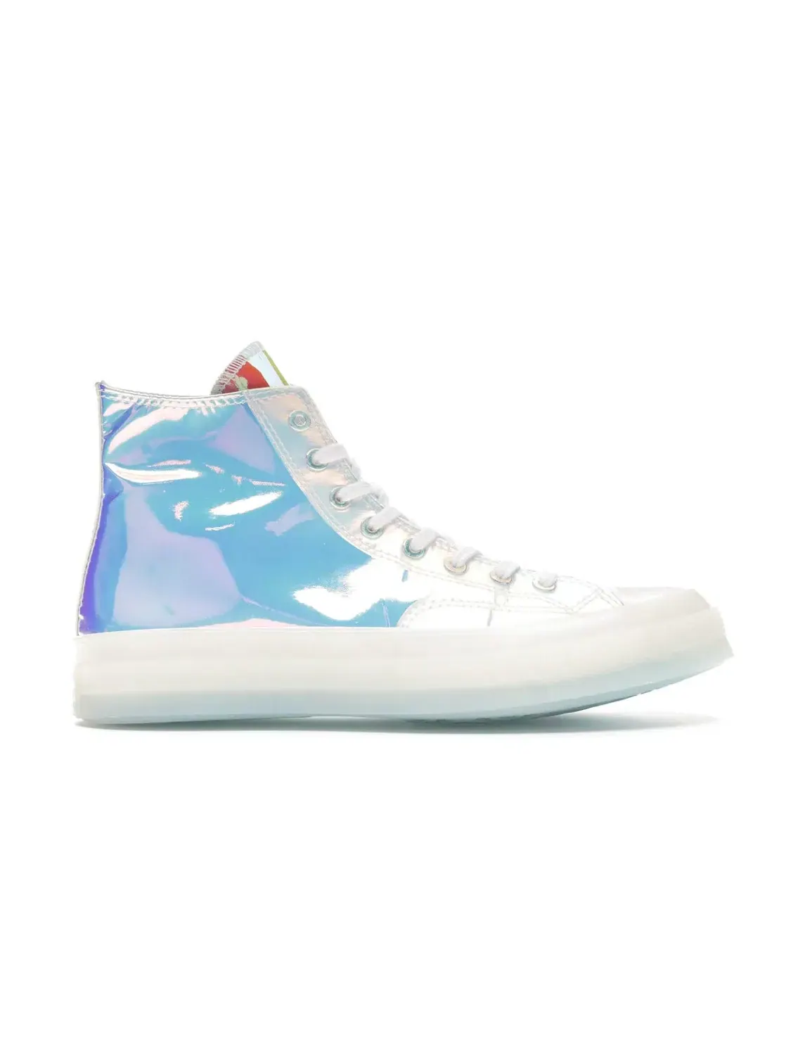 Мужские кроссовки высокие с переливающимся верхом Converse Chuck Taylor All Star 70 Hi — изображение 1 из 5, белый