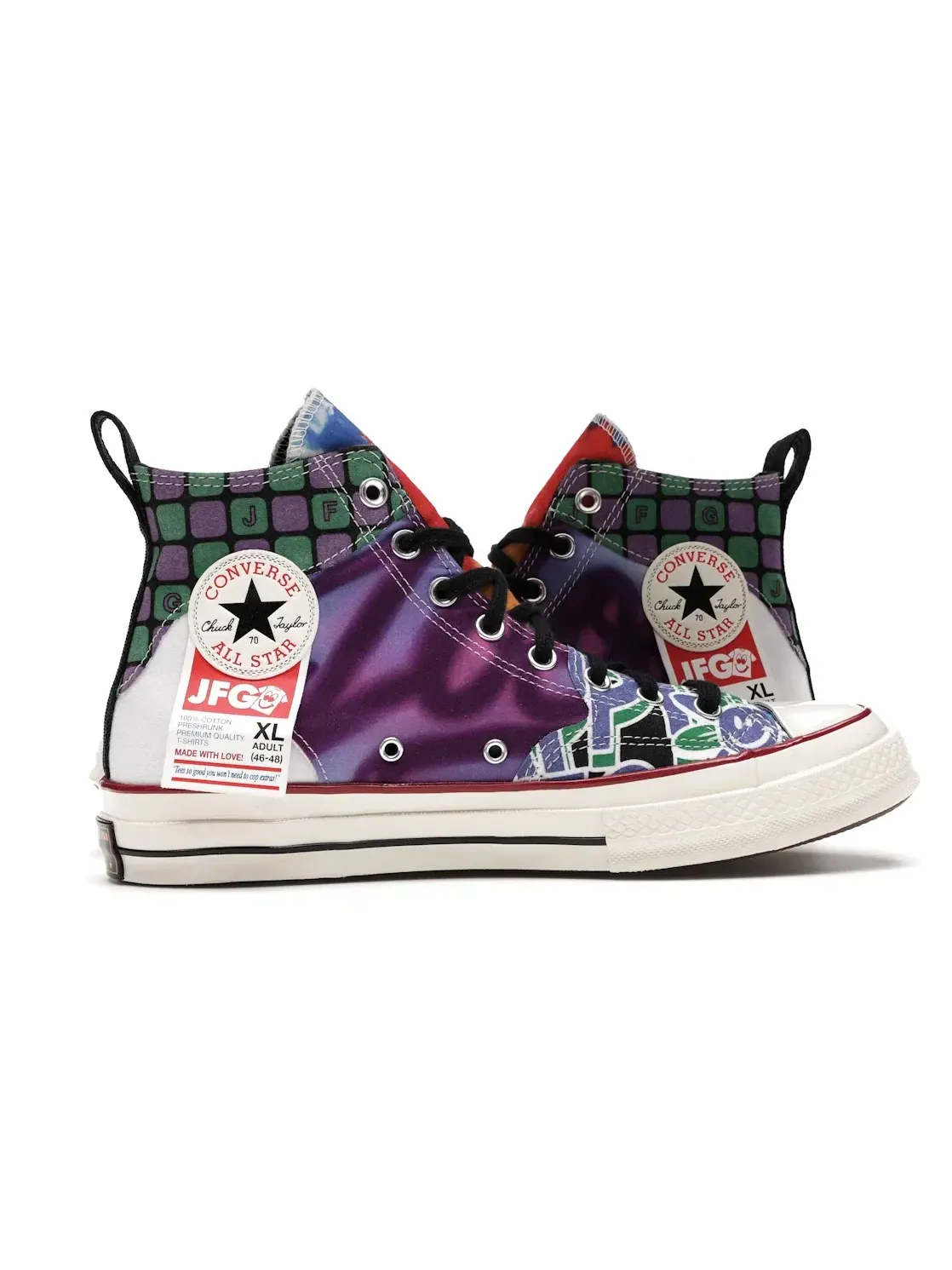 Мужские кроссовки с принтом Converse Chuck Taylor All Star 70 Hi — изображение 4 из 5, черный/мульти