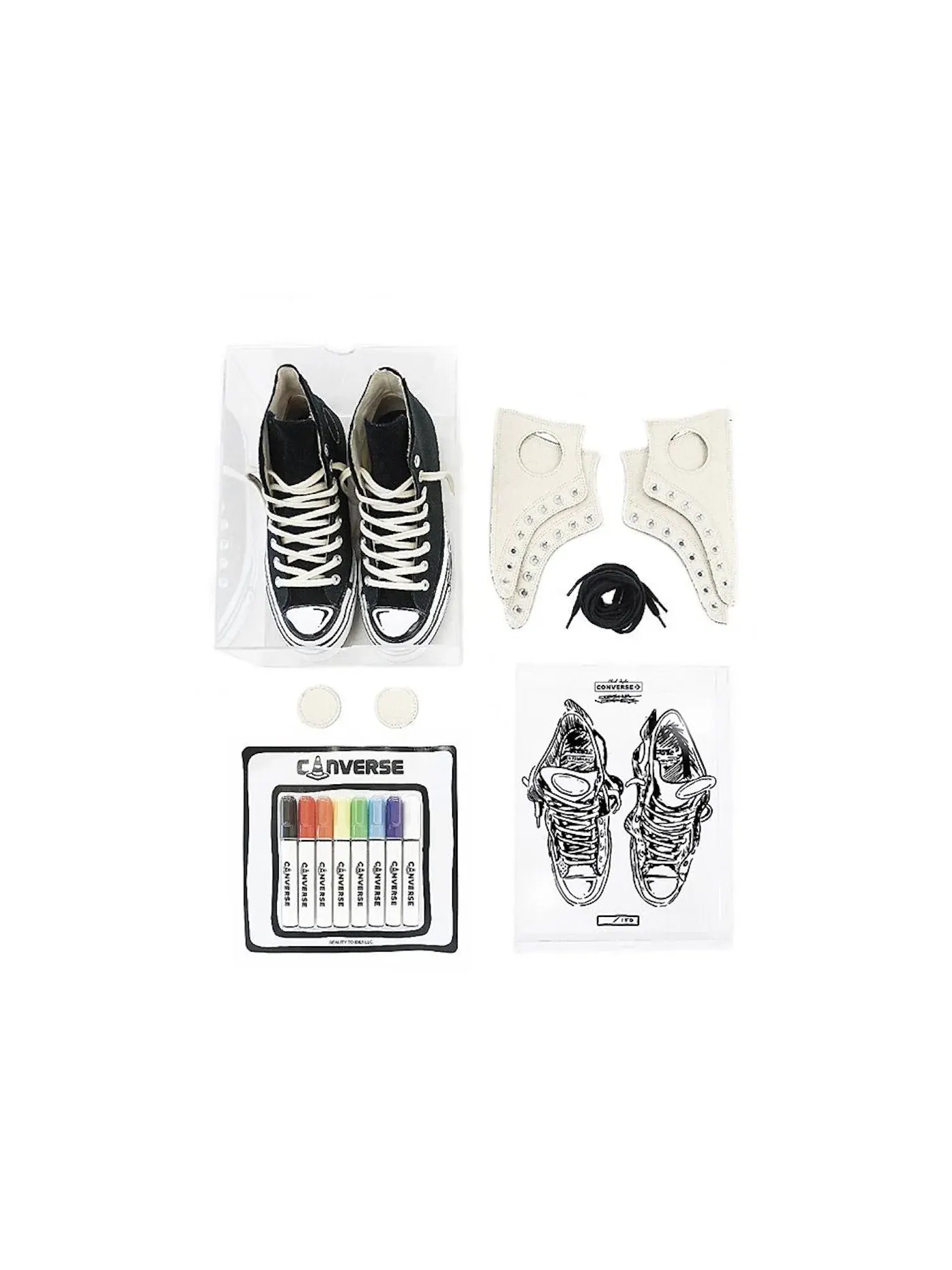 Мужские кроссовки Joshua Vides Converse — изображение 2 из 2, черный/белый