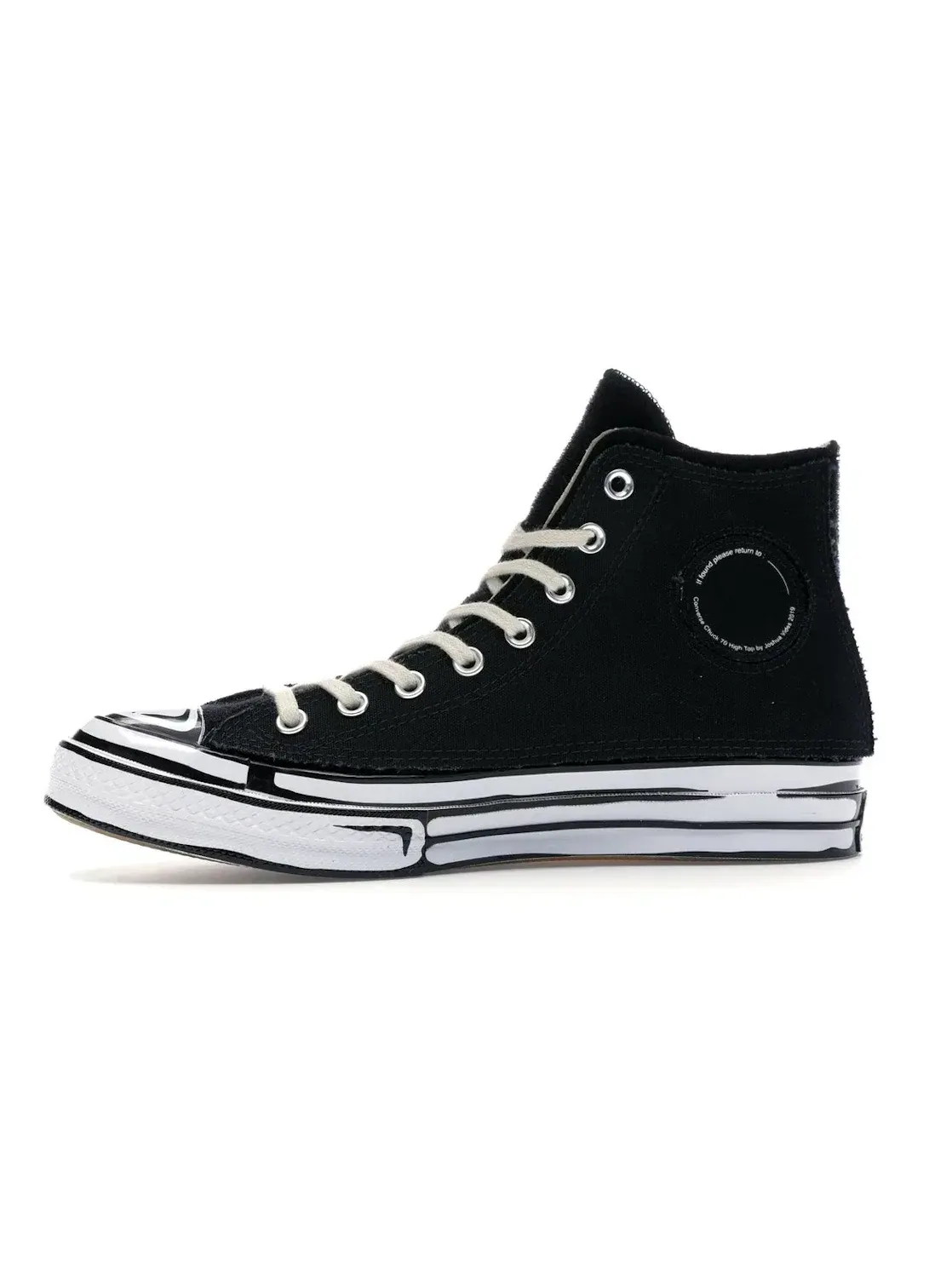Мужские кроссовки с принтом Converse Chuck Taylor All Star 70 Hi — изображение 4 из 5, черный/белый