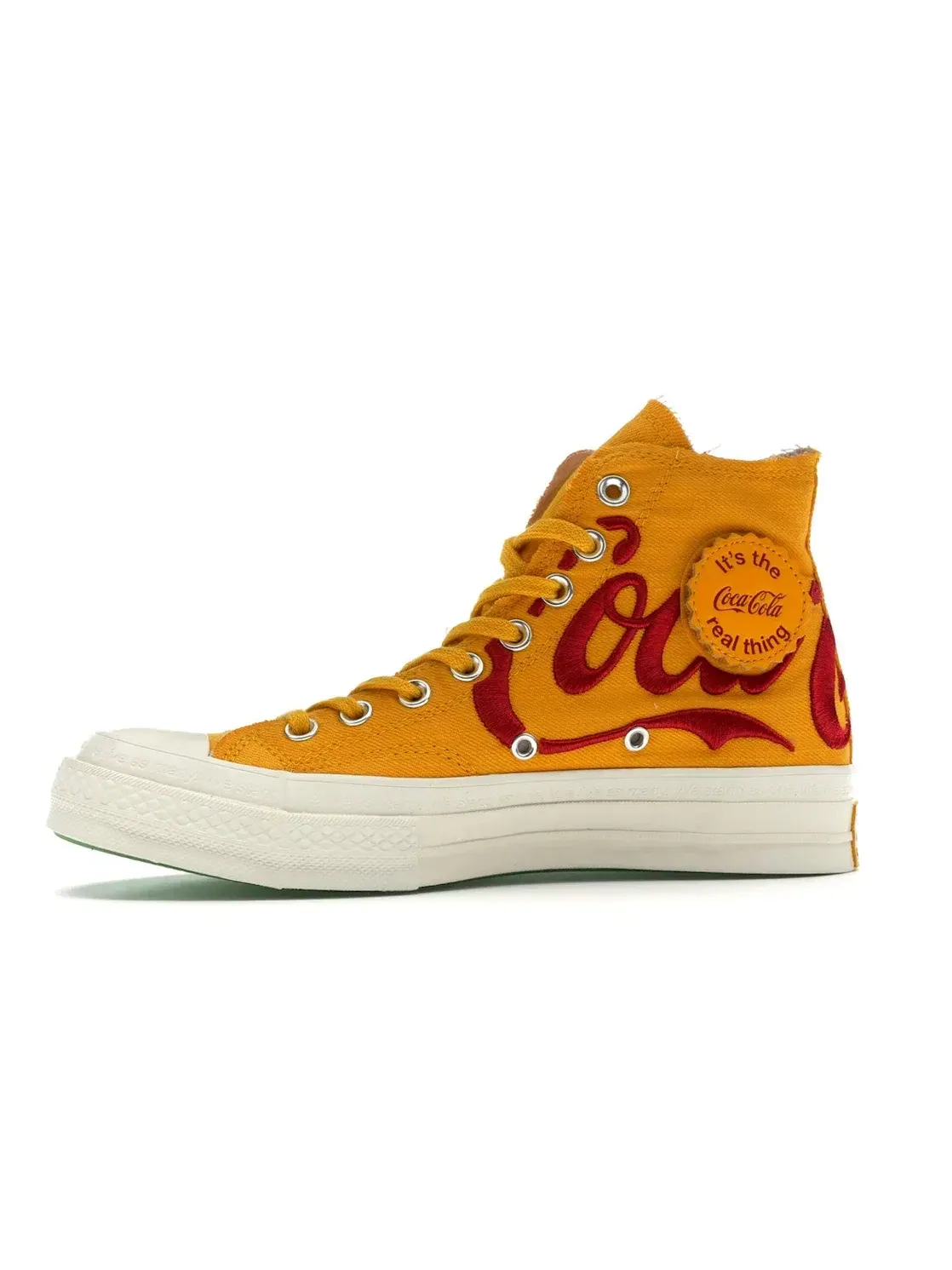 Мужские кроссовки Lifestyle Converse Chuck Taylor All Star 70 Hi Kith x Coca-Cola Yellow — изображение 4 из 5, золотистый