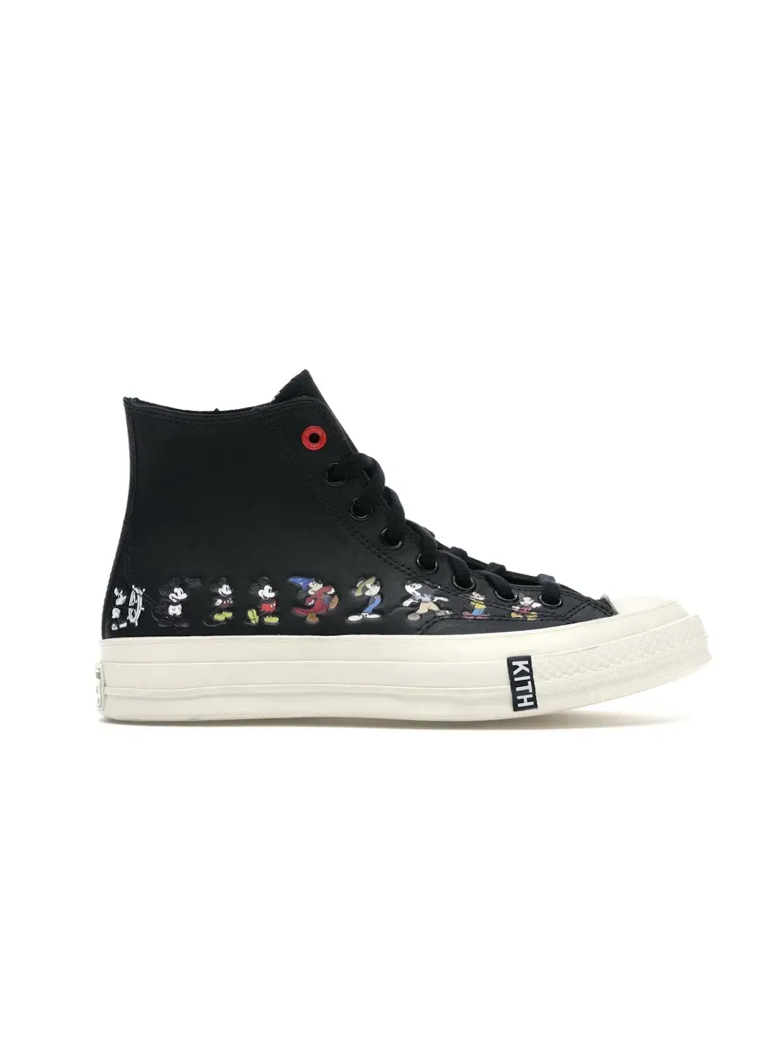 Мужские кроссовки с принтом Converse Chuck Taylor All Star 70 Hi Kith x Disney — изображение 1 из 5, черный/белый