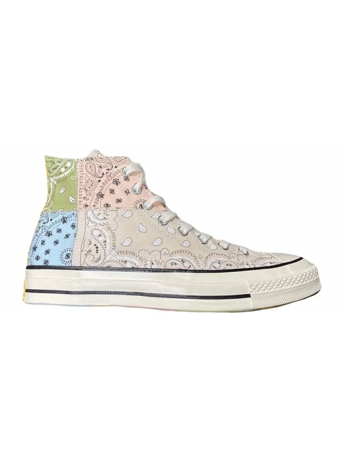 Мужские кроссовки с принтом Converse Chuck Taylor All Star 70 Hi Offspring Paisley Beige — изображение 1 из 2, бежевый/мульти