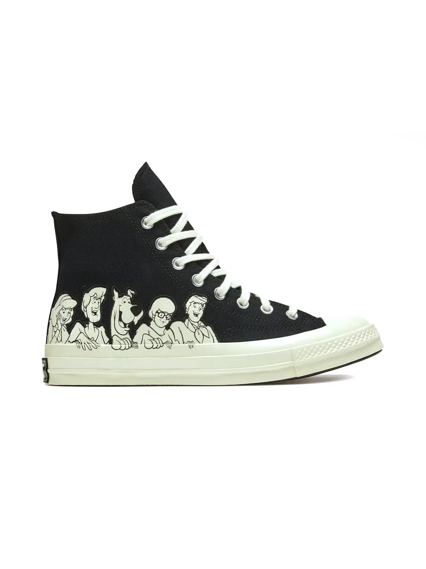 Мужские кеды высокие с принтом Converse Chuck Taylor All Star 70 Hi Scooby-Doo Group — изображение 1 из 2, черный/-черный