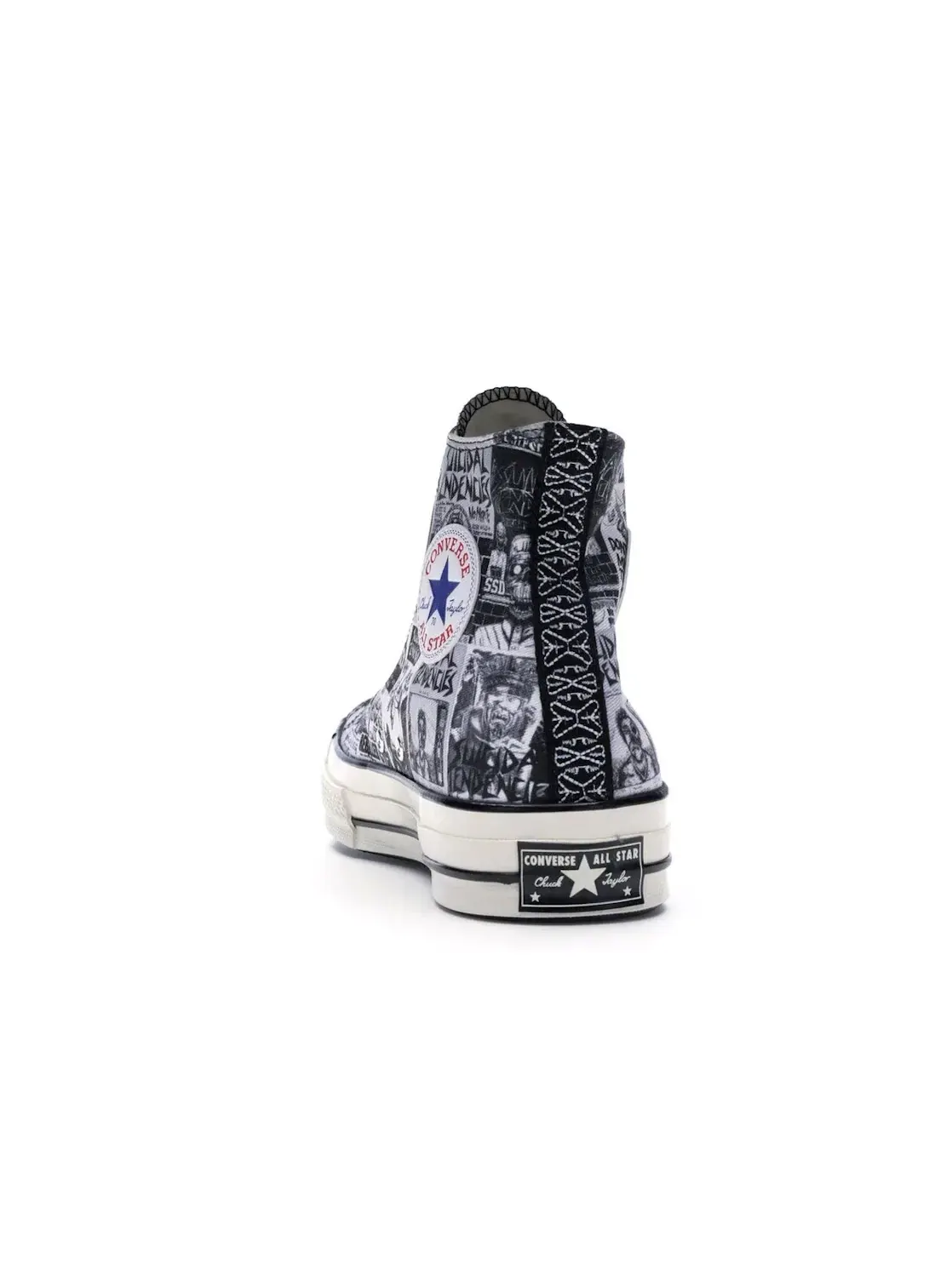 Мужские кеды с принтом Converse Chuck Taylor All Star 70 Hi — изображение 5 из 5, черный/белый