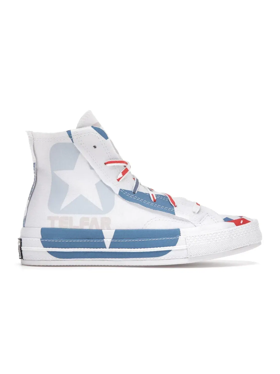 Мужские кроссовки с высоким верхом Converse Chuck Taylor All Star 70 Hi Telfar — изображение 1 из 5, белый/синий/красный