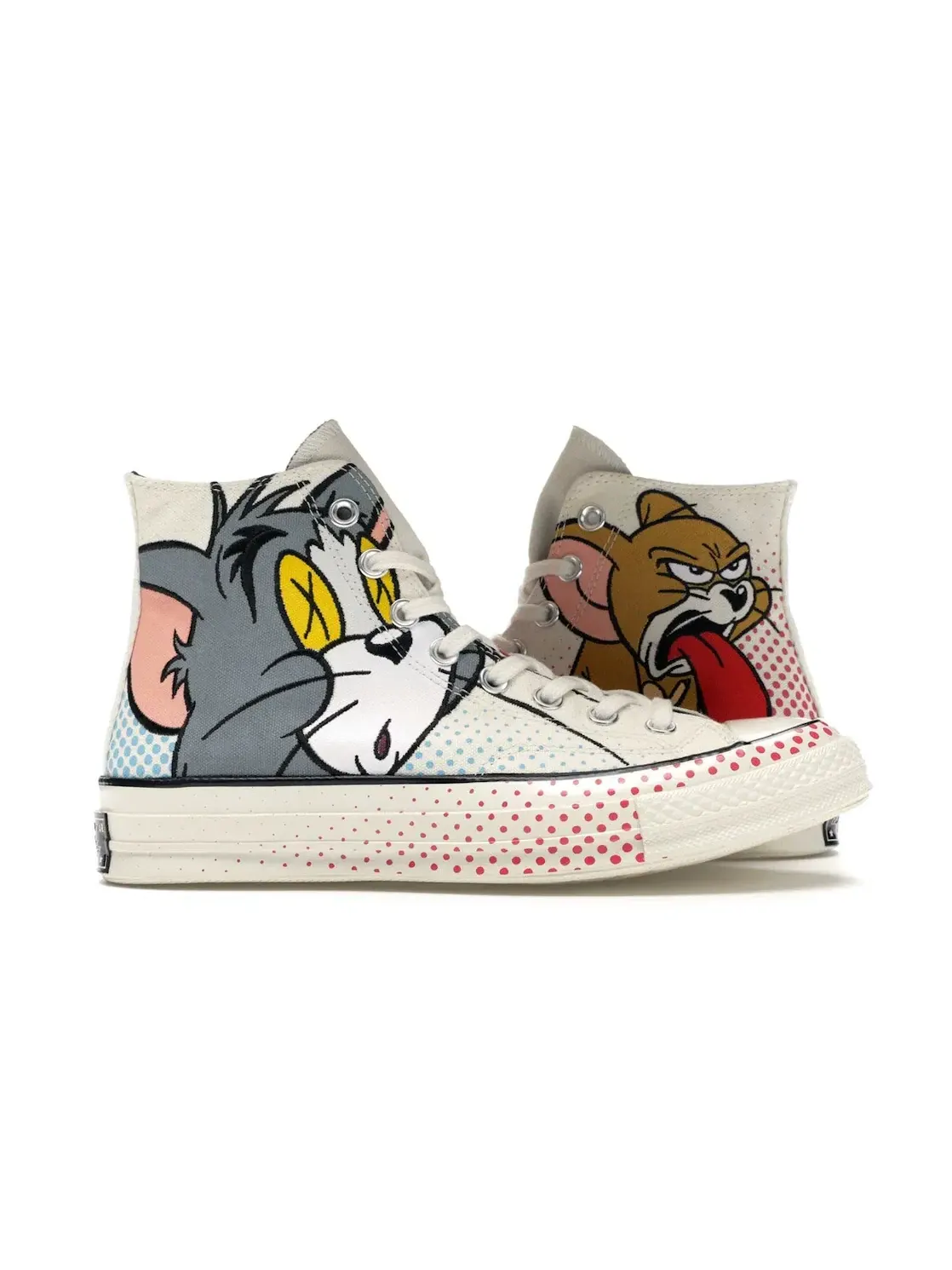 Мужские кроссовки высокие с принтом Converse Chuck Taylor All Star 70 Hi Tom and Jerry — изображение 1 из 5, красный-черный
