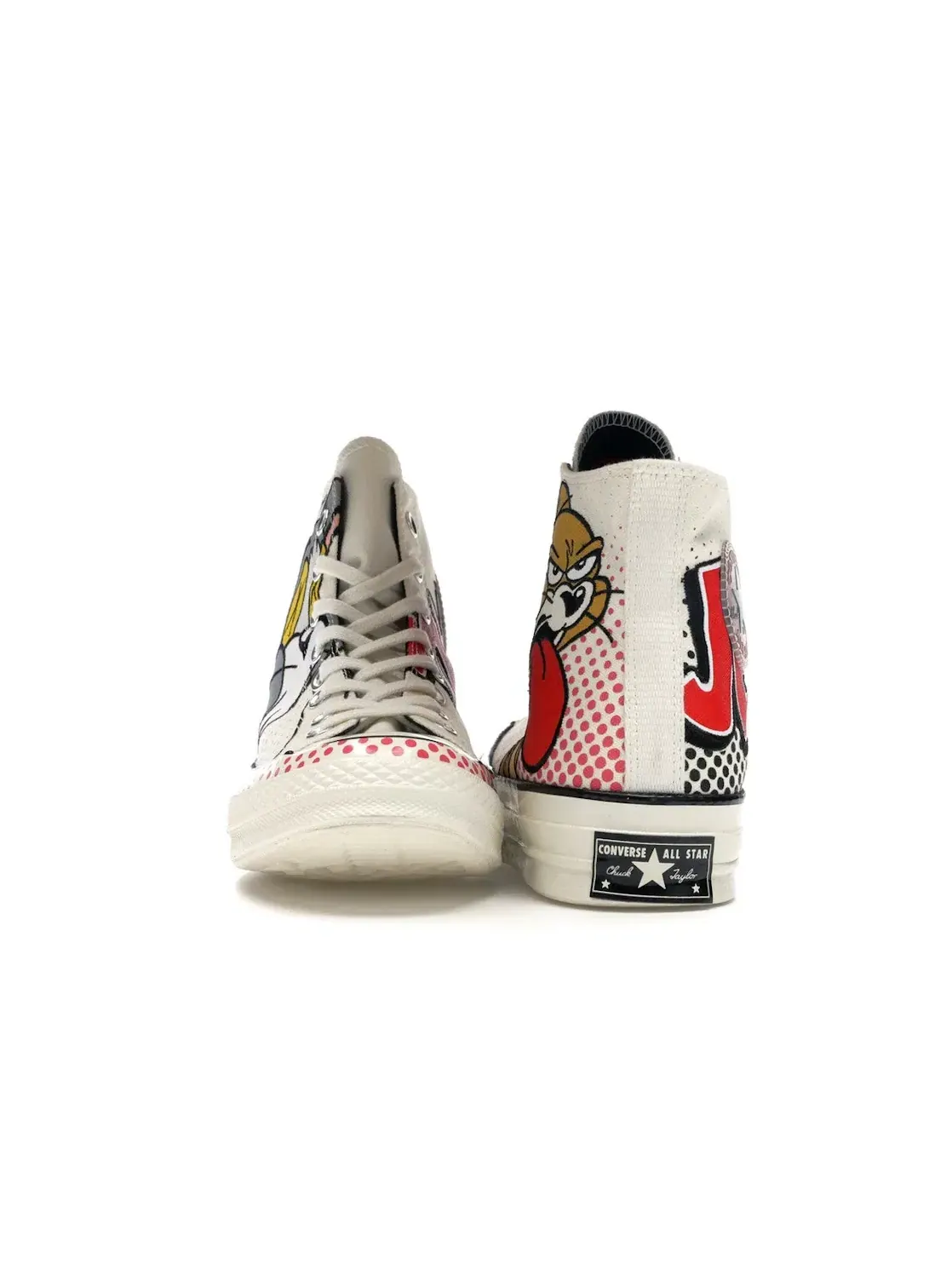 Мужские кроссовки высокие с принтом Converse Chuck Taylor All Star 70 Hi Tom and Jerry — изображение 3 из 5, красный-черный