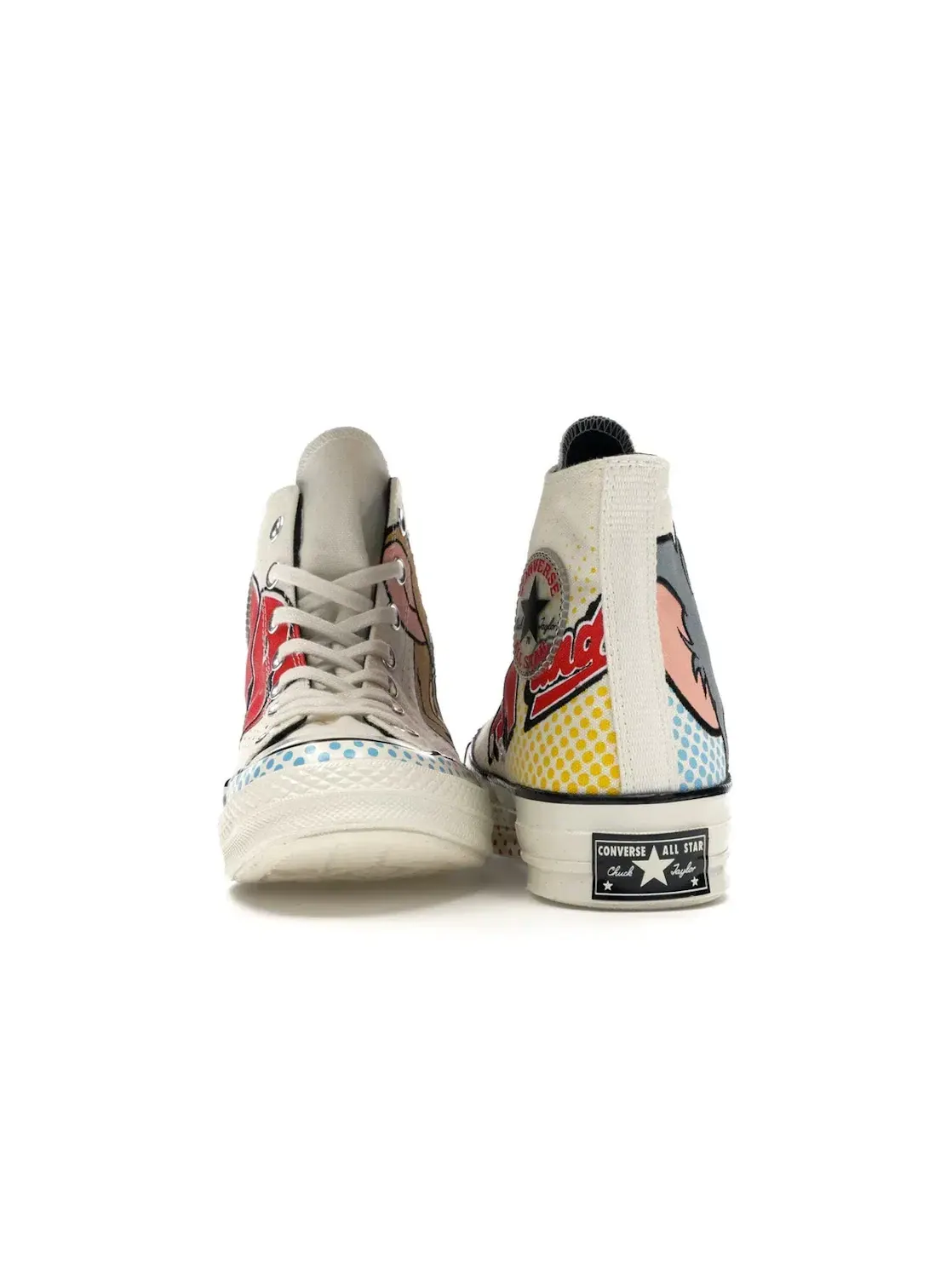Мужские кроссовки высокие с принтом Converse Chuck Taylor All Star 70 Hi Tom and Jerry — изображение 5 из 5, красный-черный