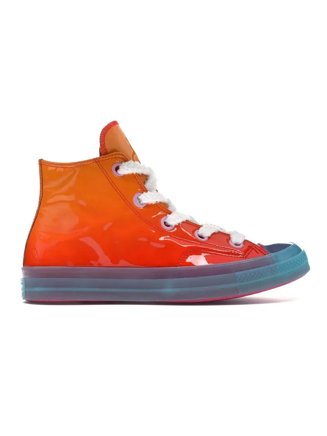 Мужские кроссовки из лакированной кожи Converse Chuck Taylor All Star 70 Hi Toy JW Anderson, Kumquat — изображение 1 из 5