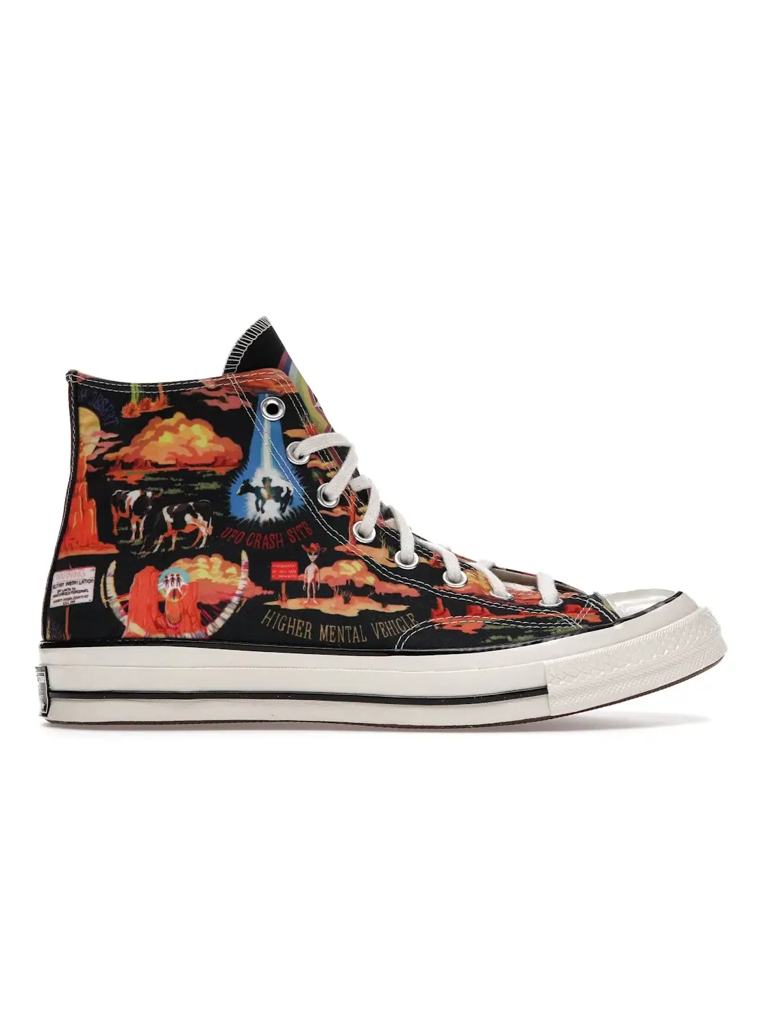 Мужские кроссовки Converse Chuck Taylor All Star 70 Hi Twisted Resort — изображение 1 из 5, черный/мульти