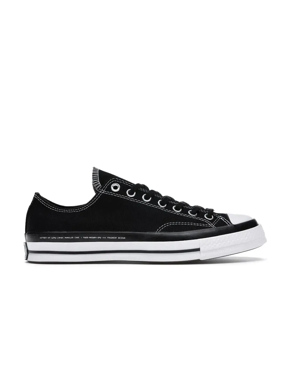 Мужские кеды на шнуровке Converse Chuck Taylor All Star 70 Ox — изображение 1 из 5, черный/белый-черный