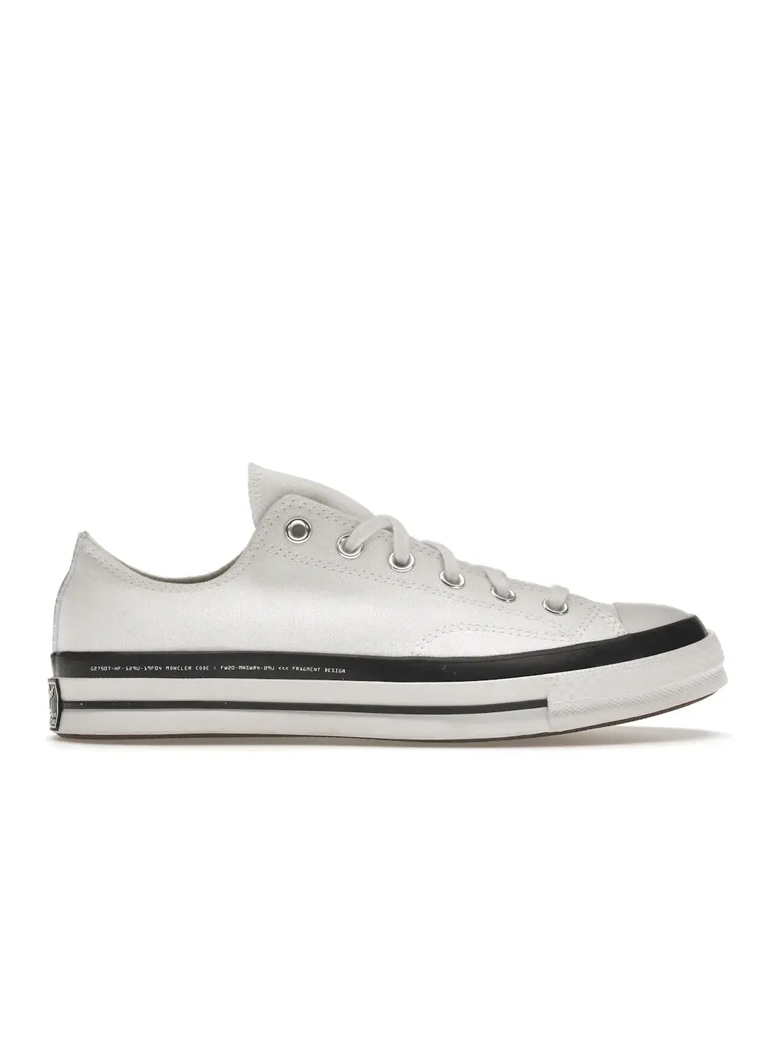 Мужские кроссовки повседневные Converse Chuck Taylor All Star 70 Ox Moncler Fragment — изображение 1 из 5, белый/черный-белый