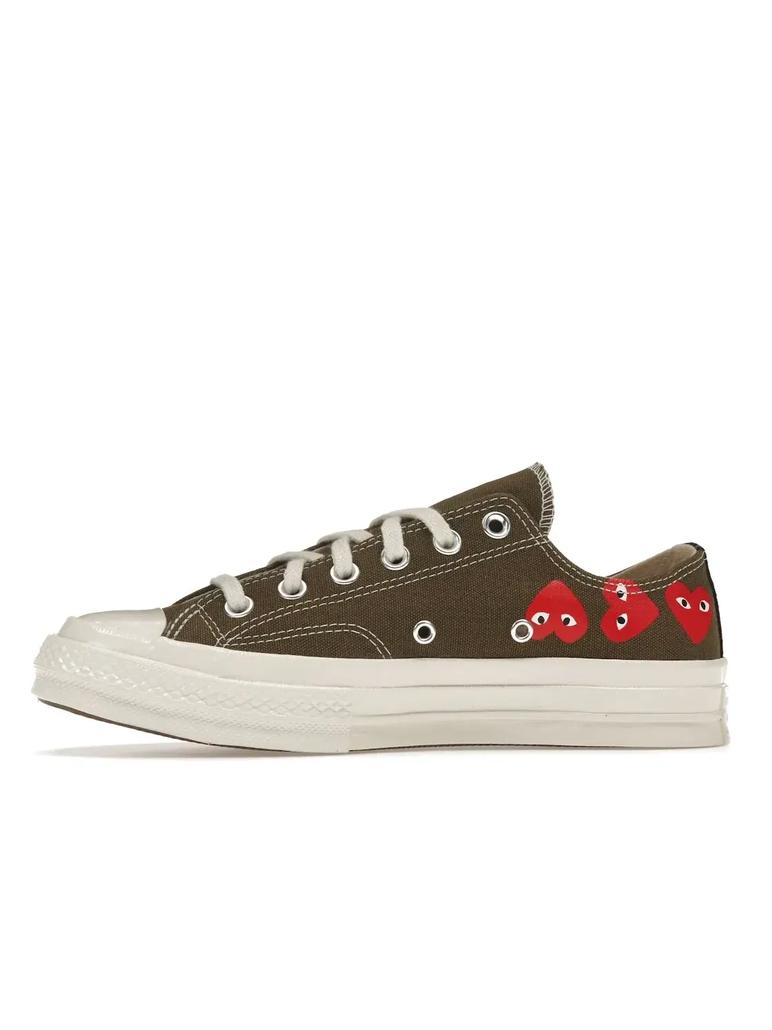 Мужские кеды с принтом Converse Chuck Taylor All Star 70 Ox Comme des Garcons Multi Heart — изображение 4 из 5, зеленый