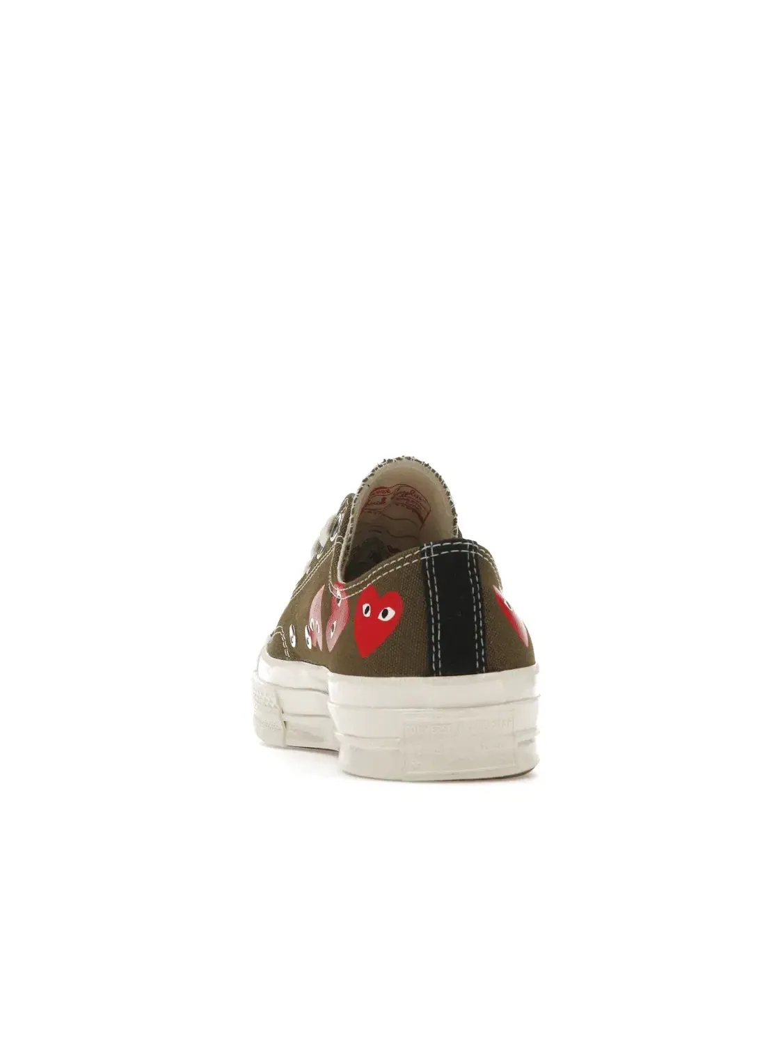Мужские кеды с принтом Converse Chuck Taylor All Star 70 Ox Comme des Garcons Multi Heart — изображение 5 из 5, зеленый