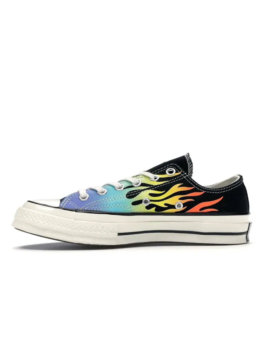 Мужские кроссовки с принтом Converse Chuck Taylor All Star 70 Ox — изображение 4 из 5, черный/оранжевый